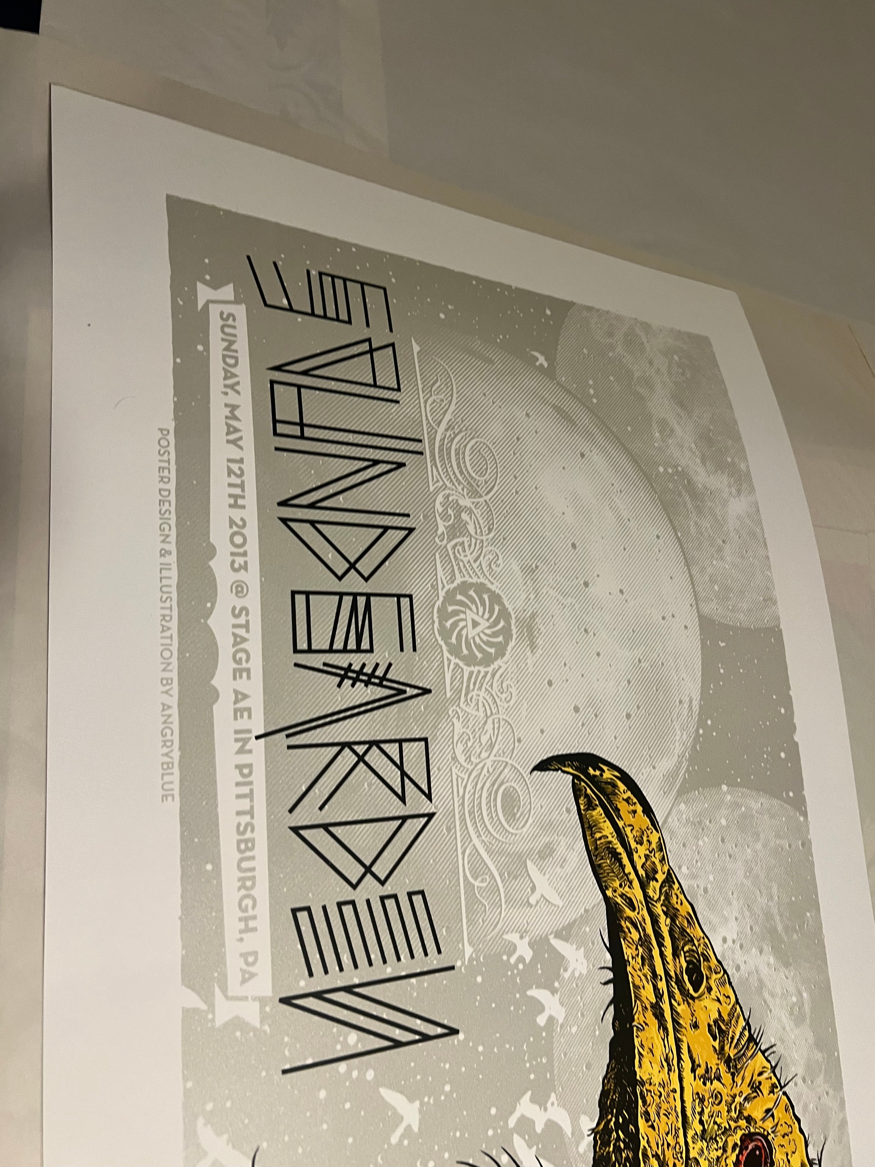 Soundgarden May 12th 2013 Pittsburgh PA Poster Signed by angryblue