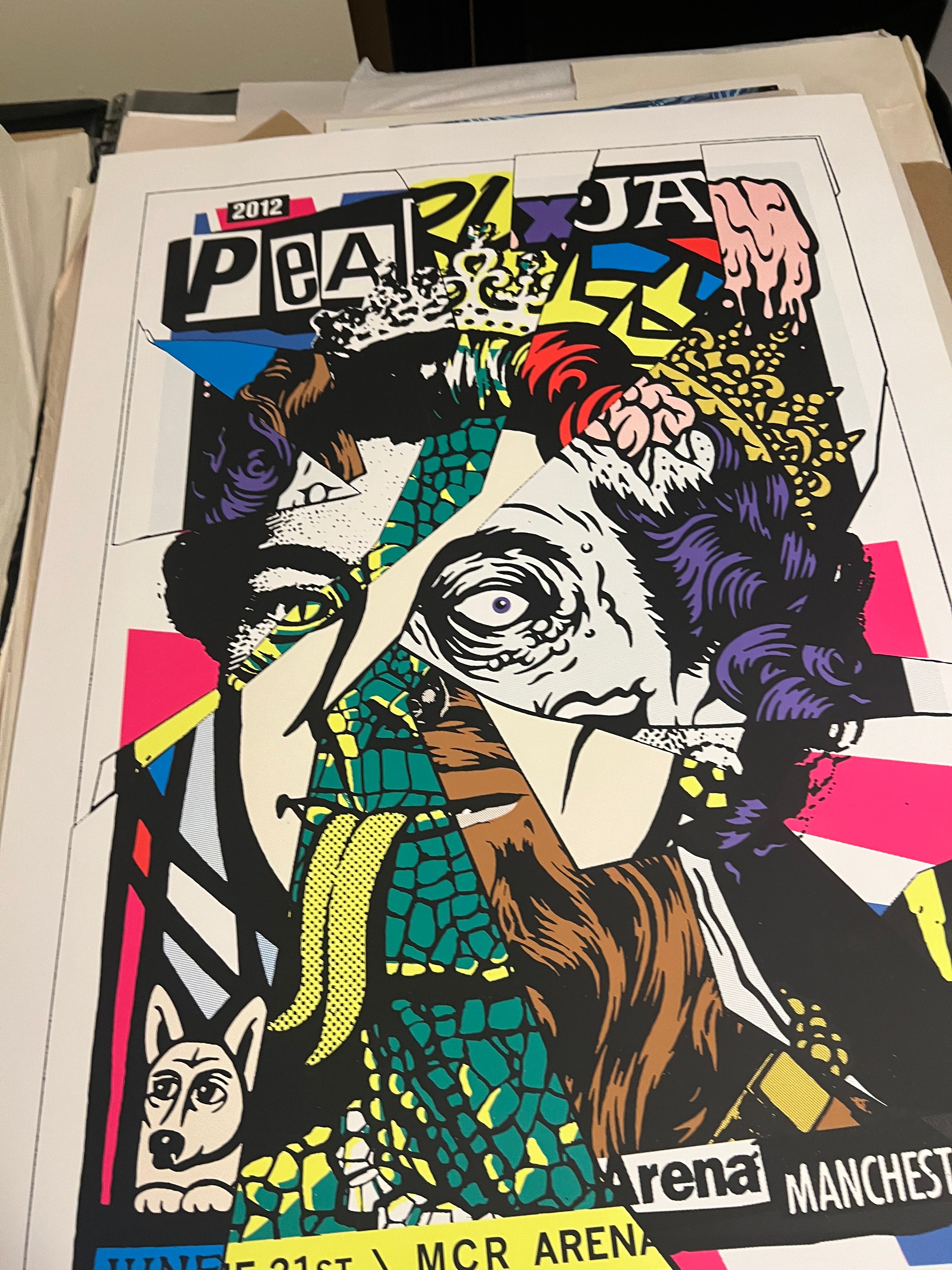 Pearl Jam June 2012 Manchester UK Poster 23x33 Ames Bros