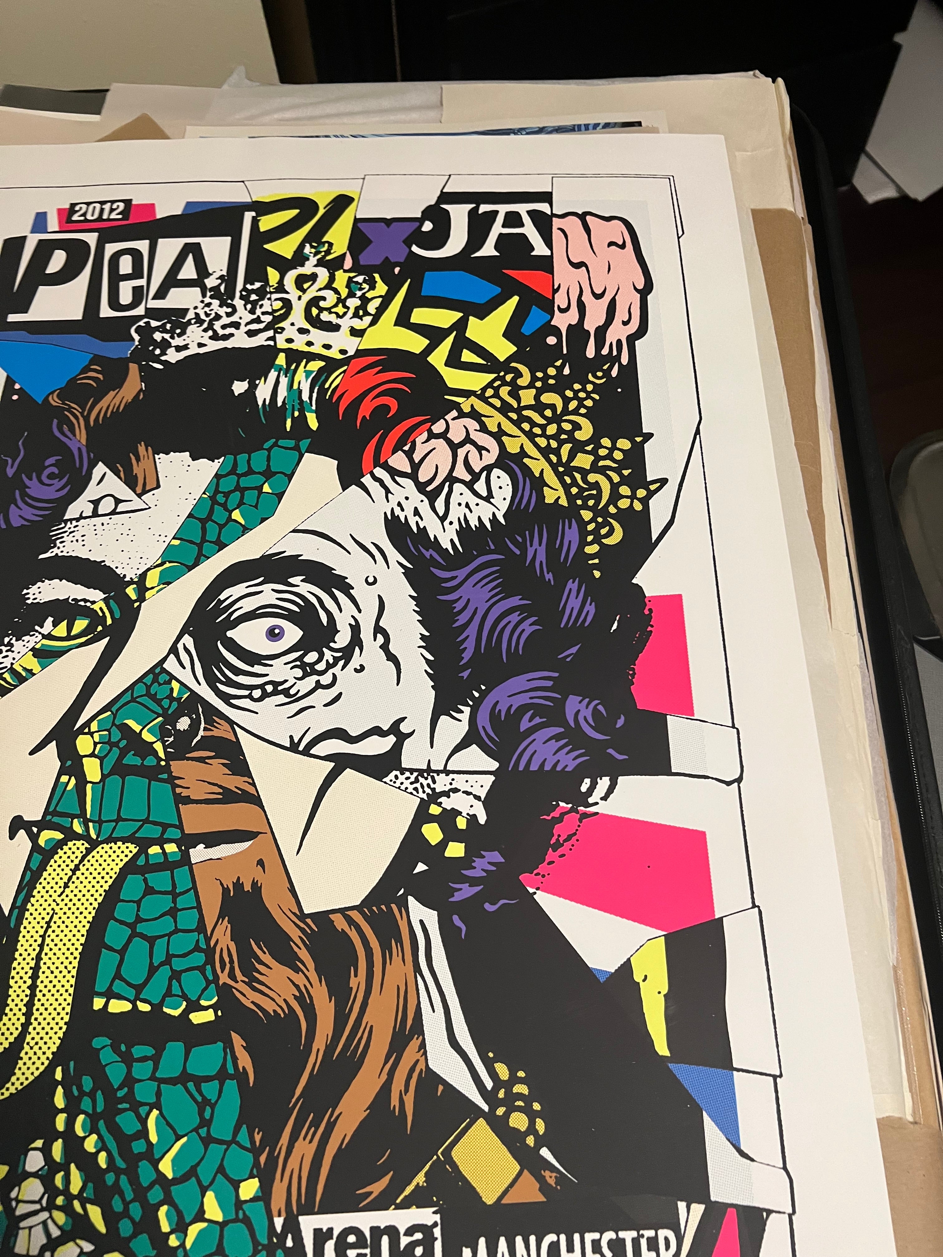 Pearl Jam June 2012 Manchester UK Poster 23x33 Ames Bros