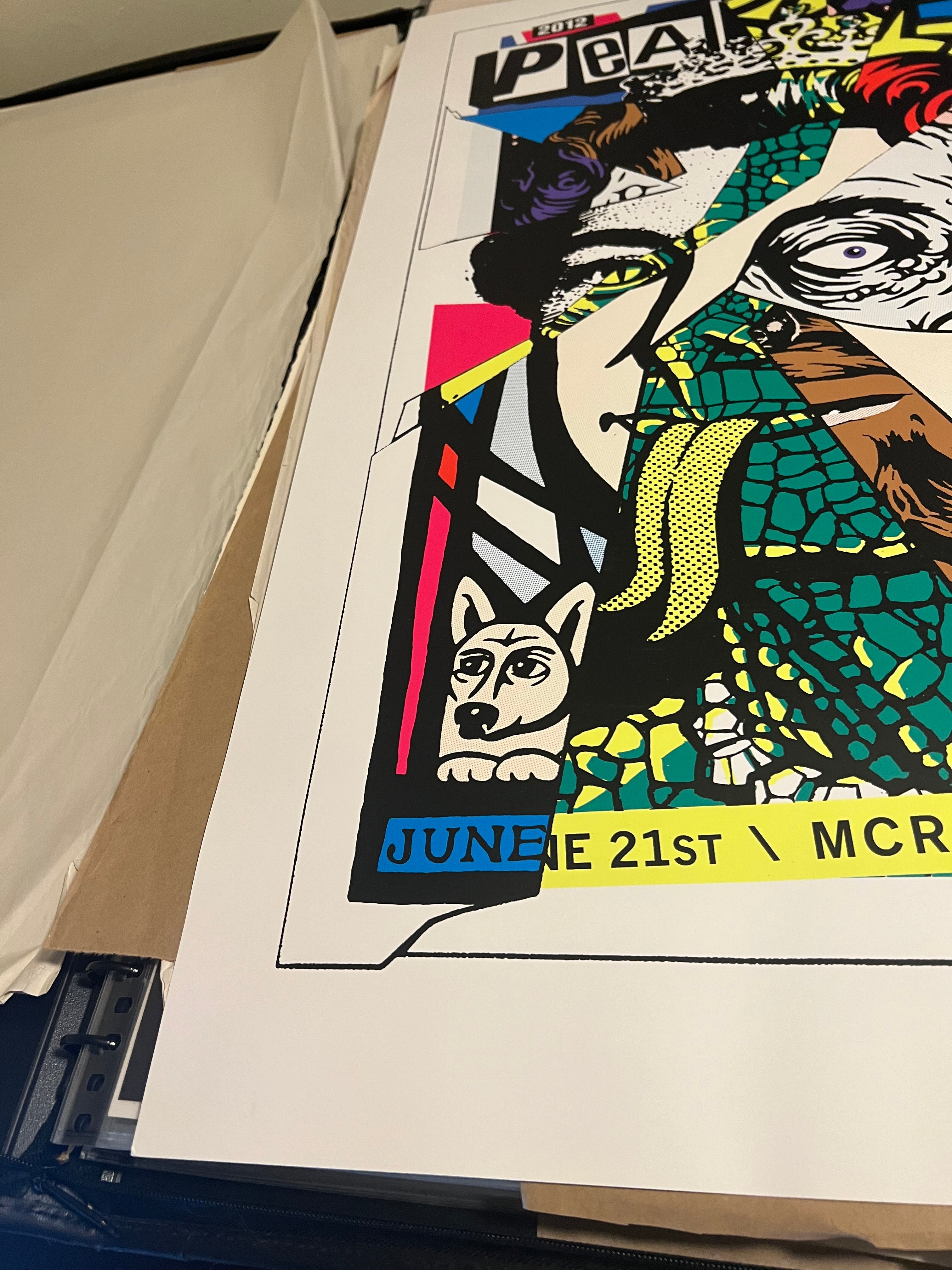 Pearl Jam June 2012 Manchester UK Poster 23x33 Ames Bros