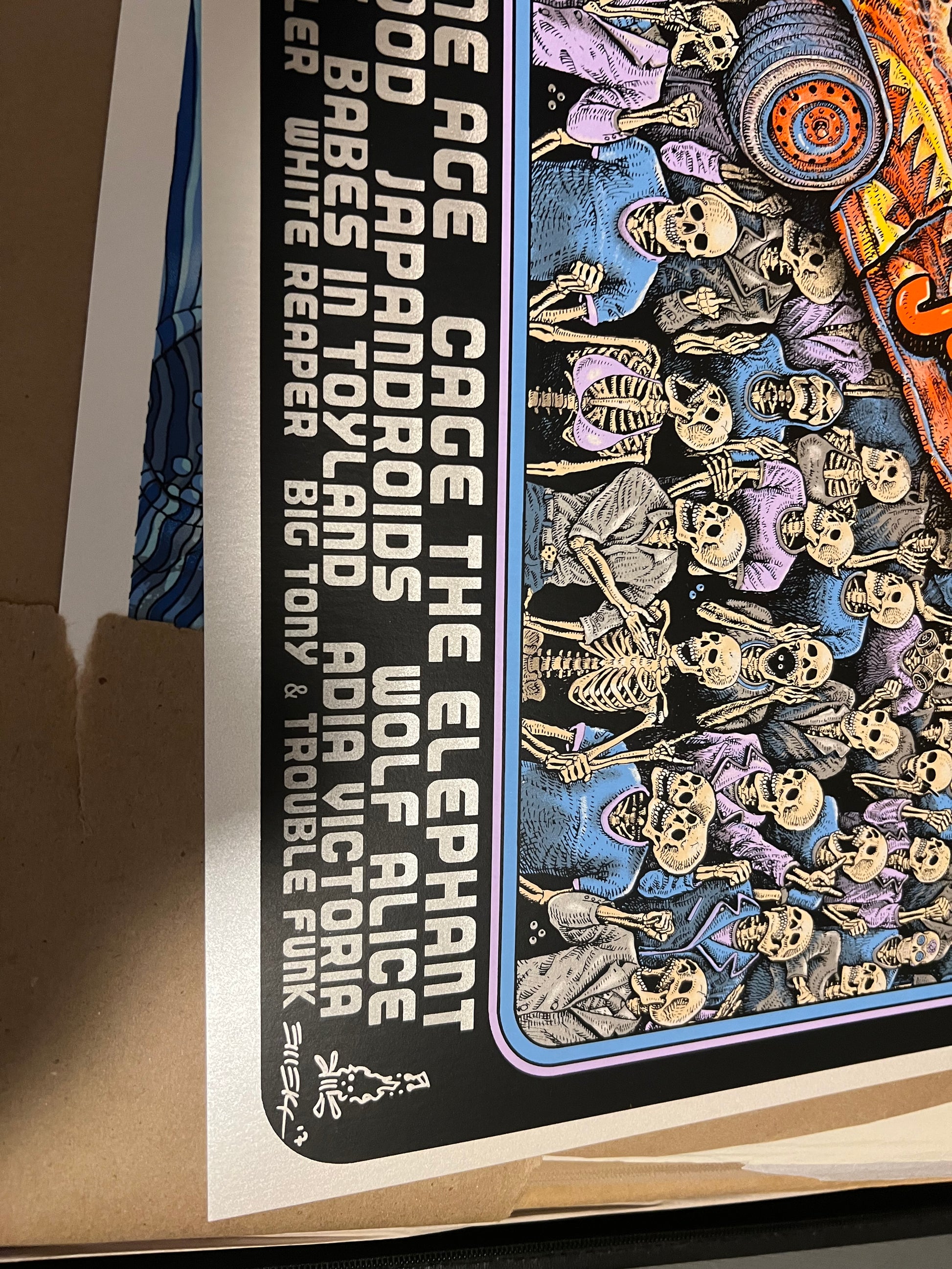Cal Jam Oct 2017 Emek Limited Signed Poster CA #104/111