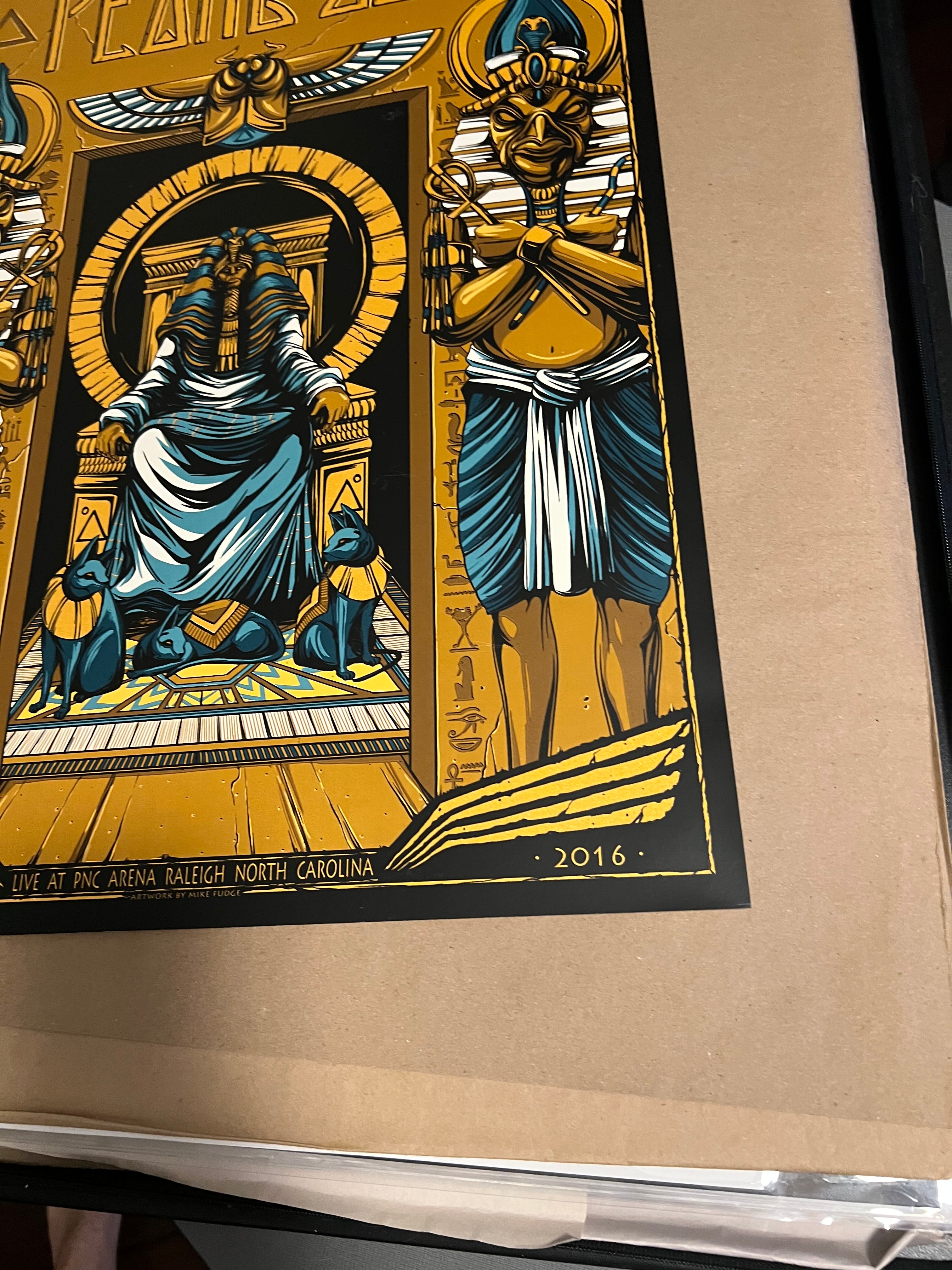 Pearl Jam 2016 Raleigh North Carolina poster by Mike Fudge!