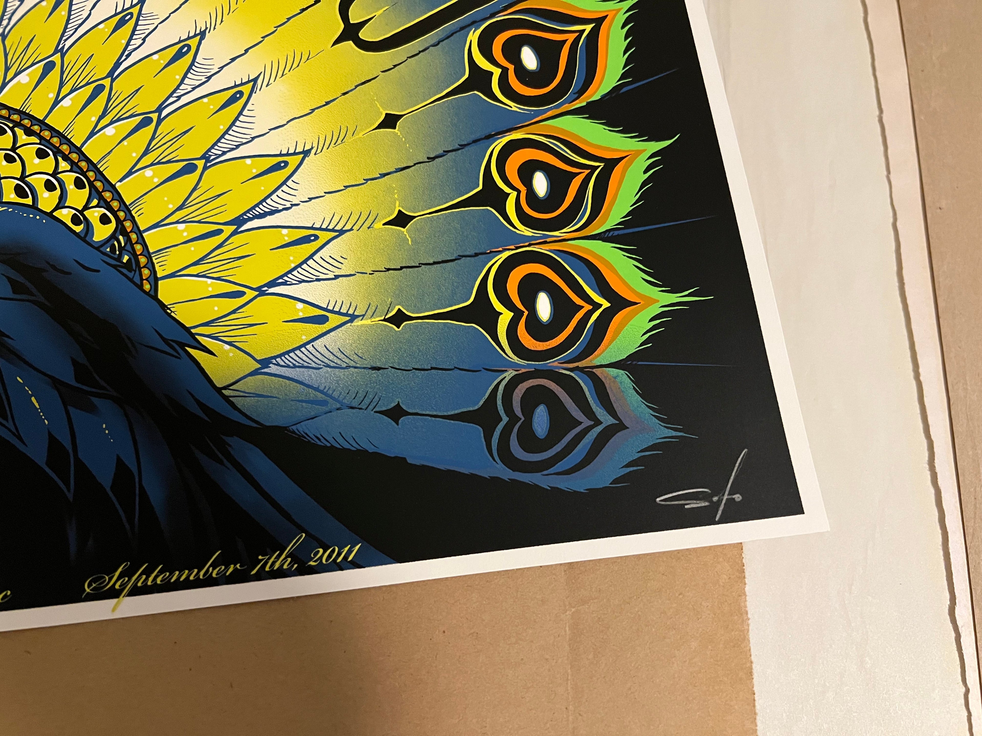 Pearl Jam September 7 2011 Quebec Soto Poster SIGNED AND SN!!  18x24!