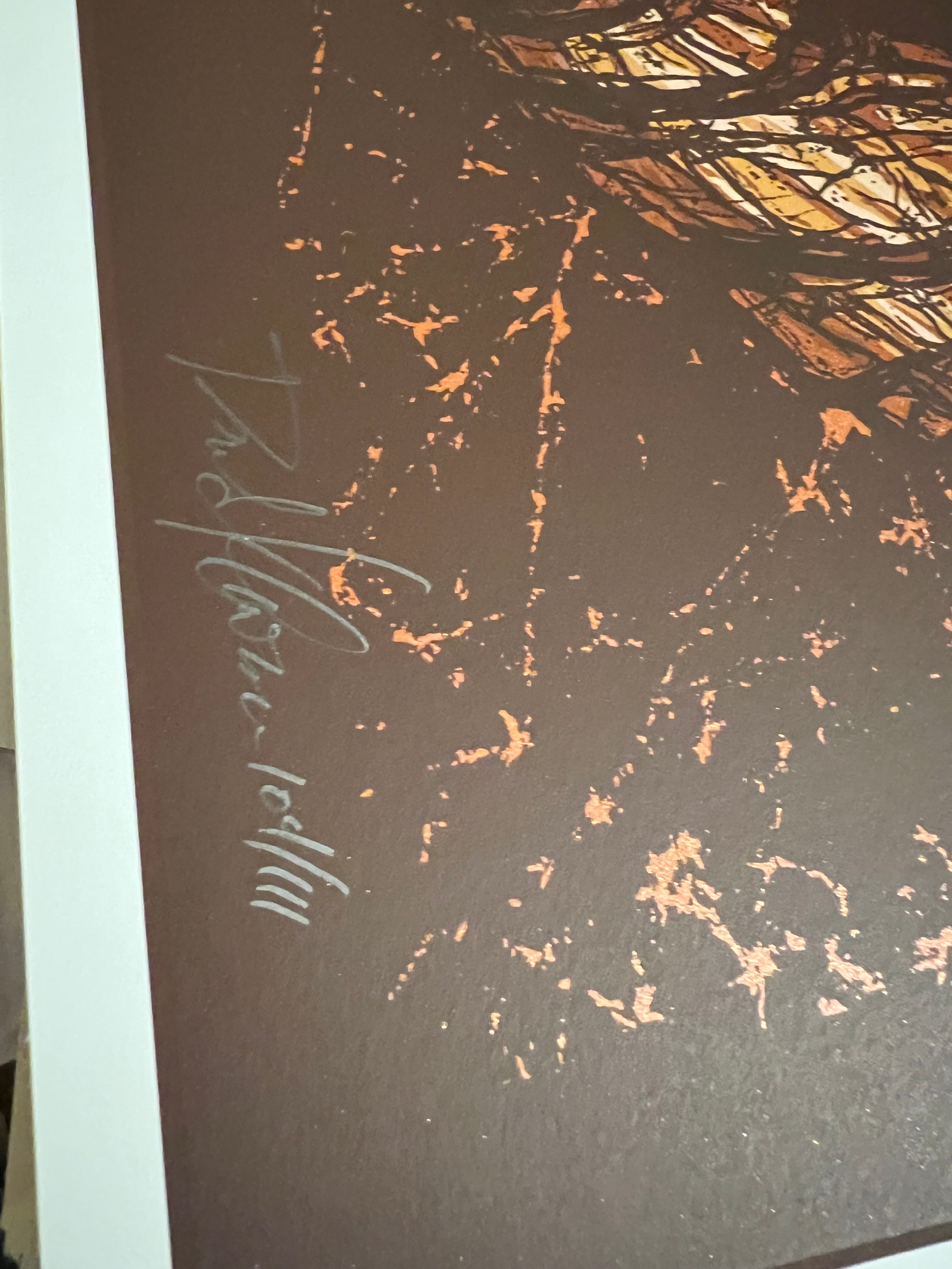 Soundgarden Red Rocks  July 2011 Brad Klausen poster SIGNED SN!  23x19.5!
