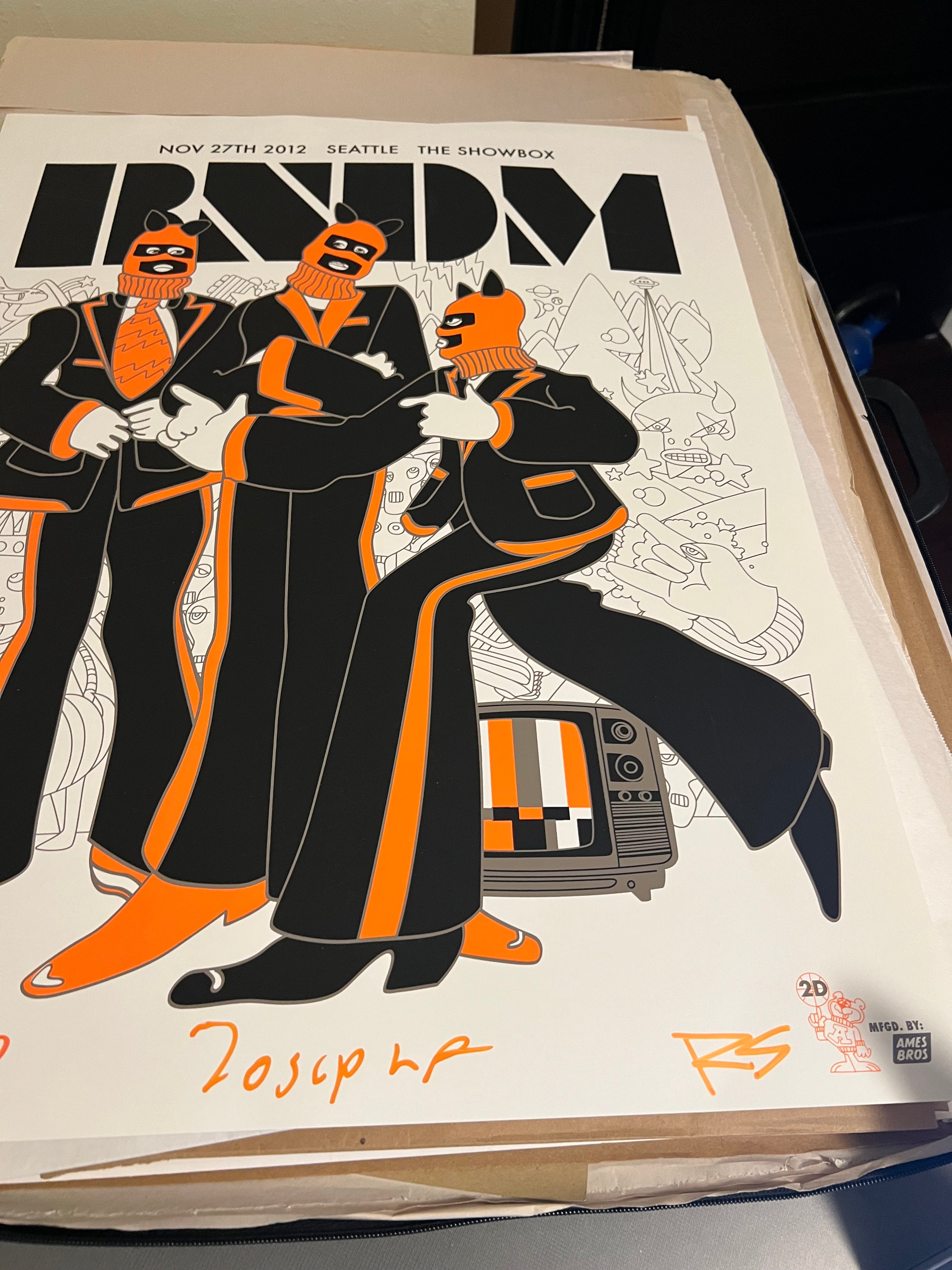 RNDM (Pearl Jam) Seattle Showbox Nov 27th 2012 SIGNED By BAND!