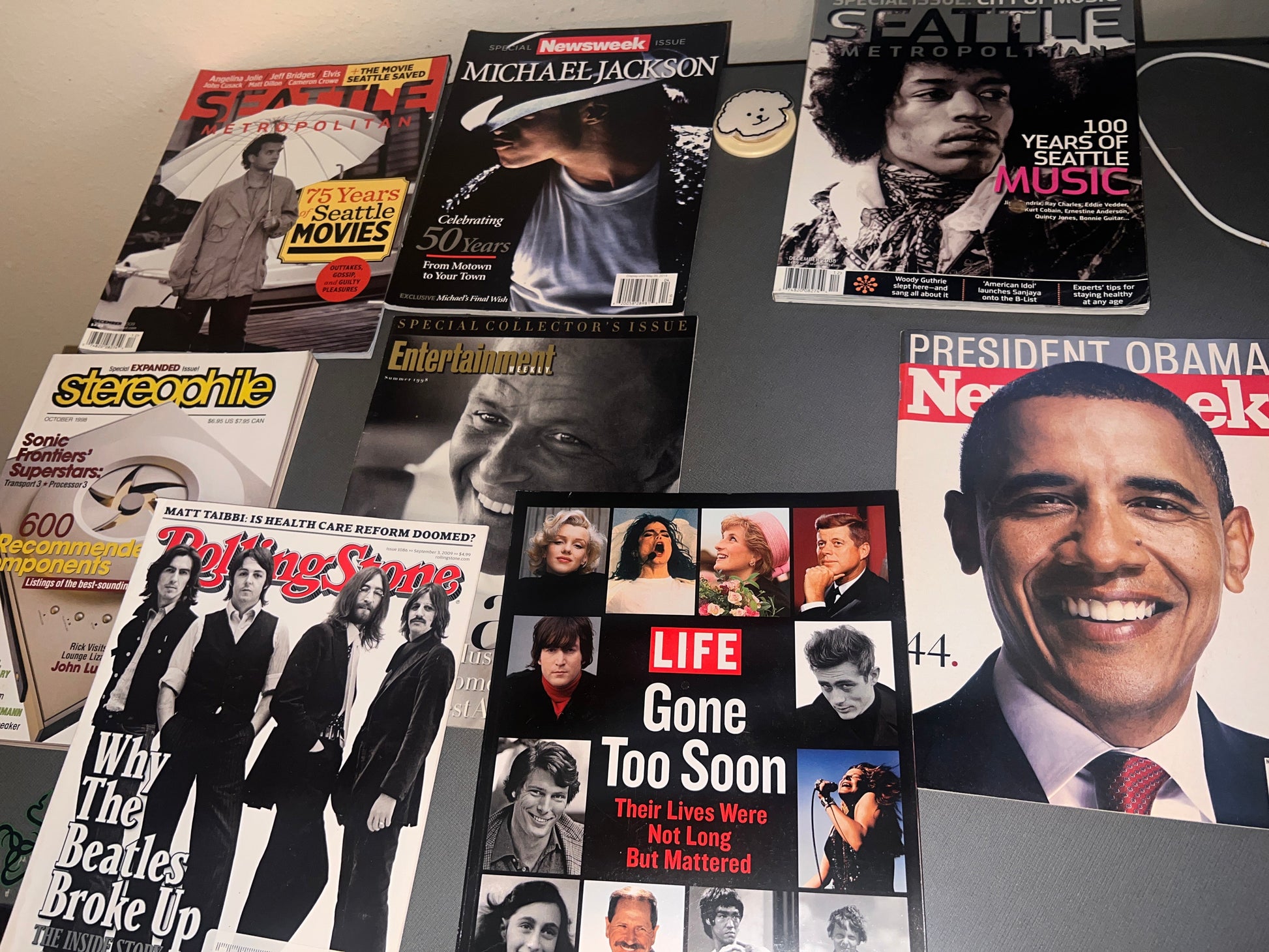 Noteworthy Magazines Seattle Newsweek Times and more!   8 total!