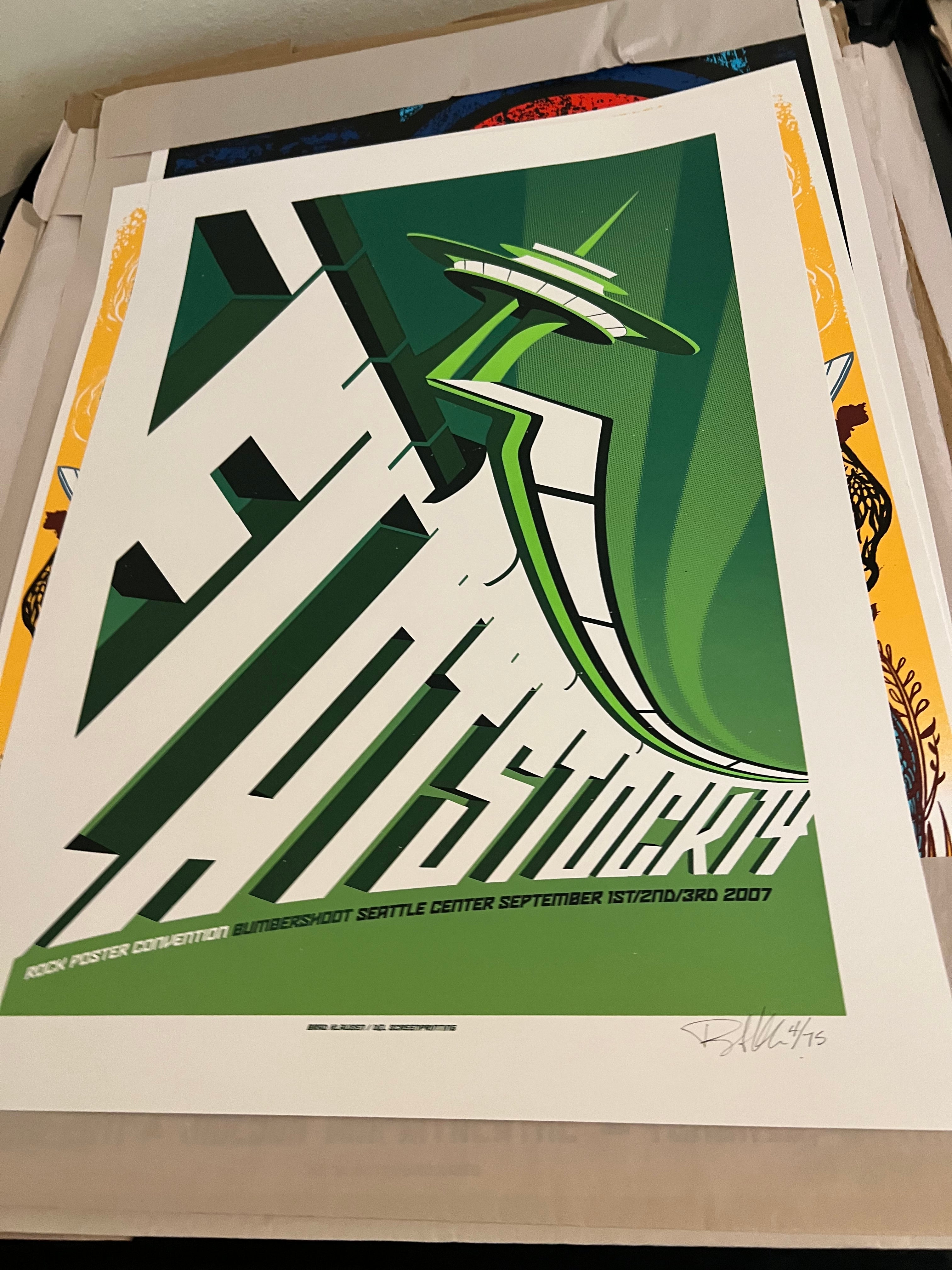 Rock Poster Convention Seattle Bumpershoot Poster 16x23 Klausen SIGNED SN!