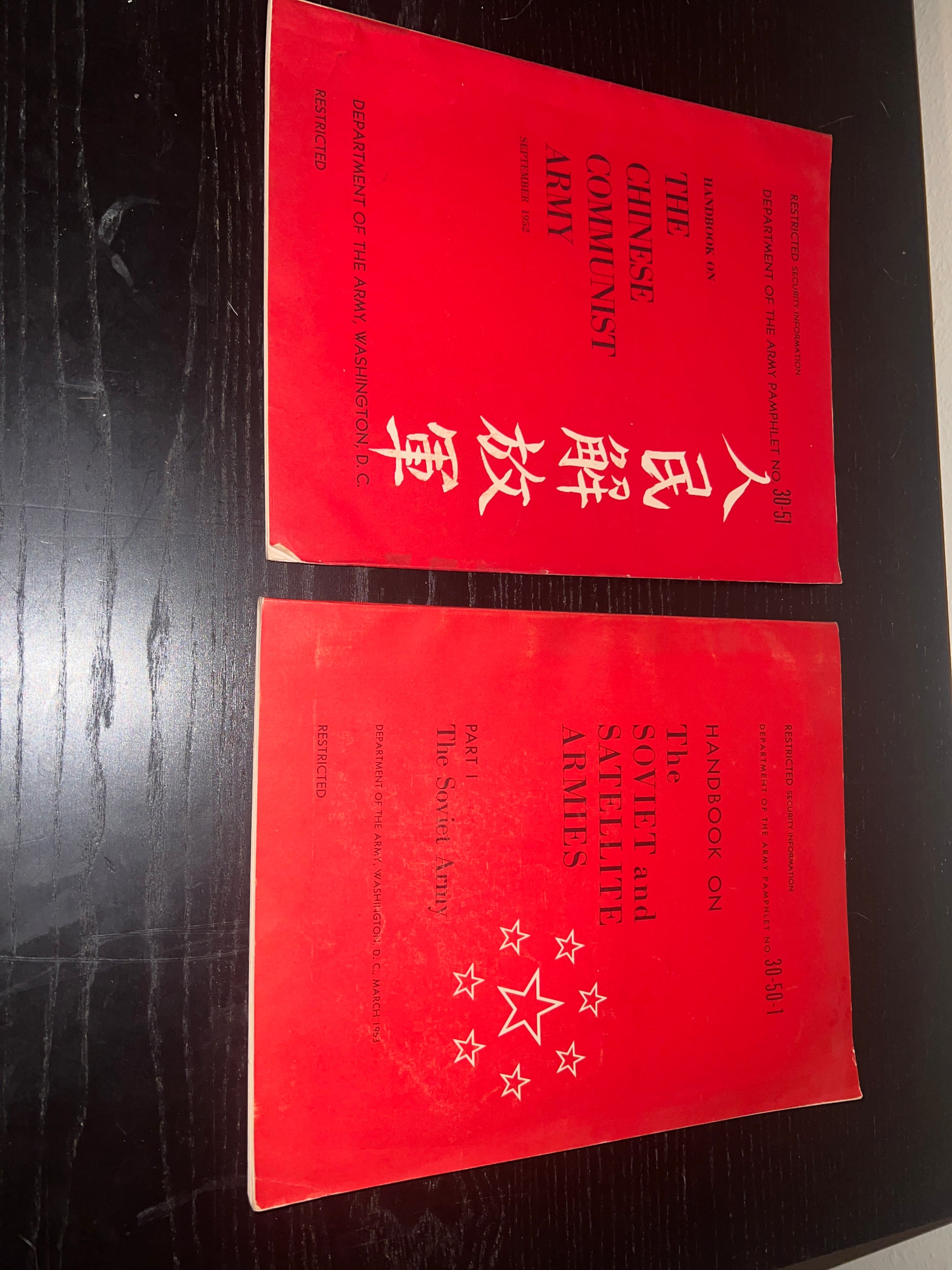 1960s Handbooks on the Chinese Communist Army + Soviet Satellites Bundle!