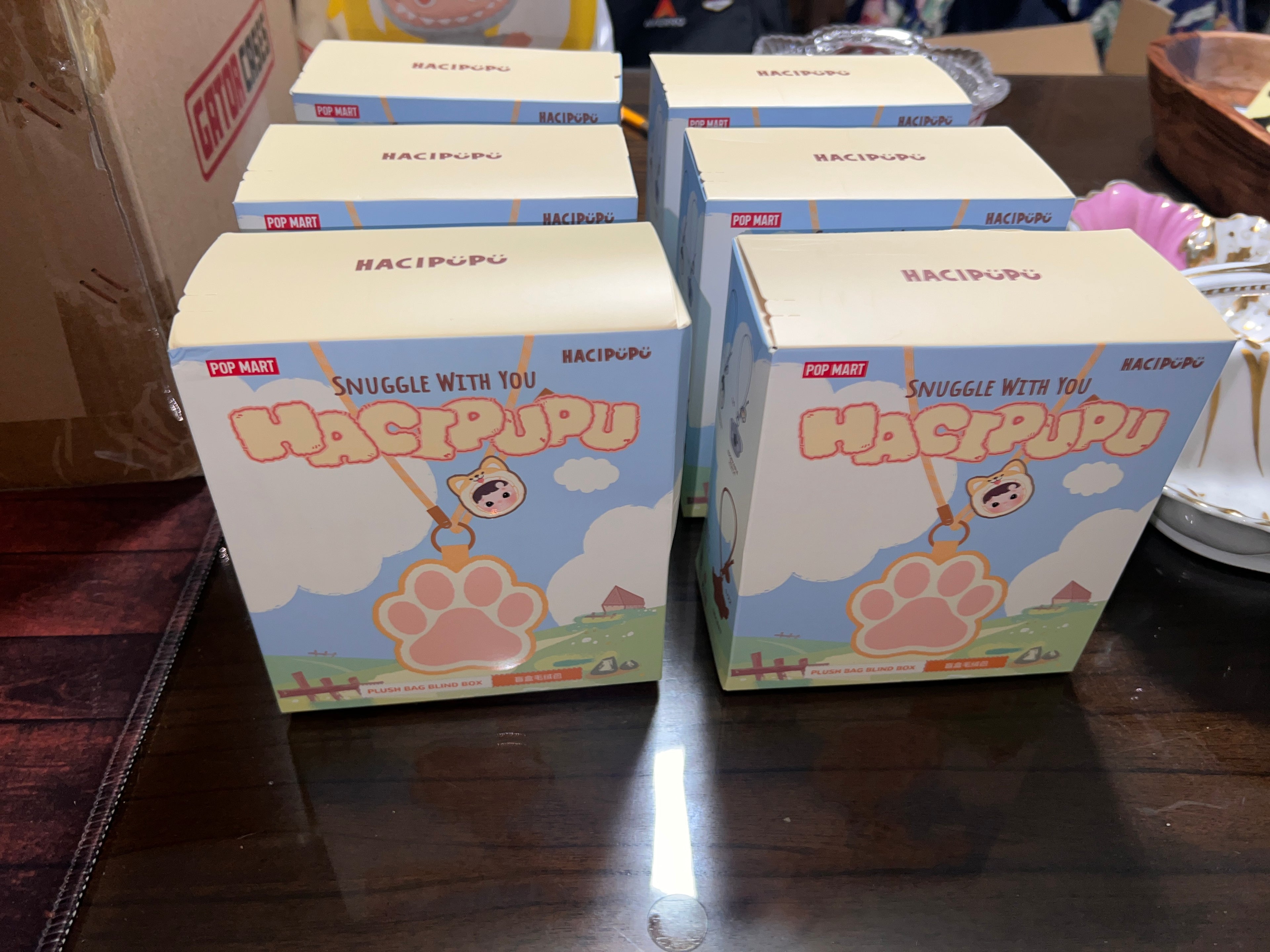 POPMART HACIPUPU Snuggle With You Set 6pcs Confirmed Plush bag Blind Box