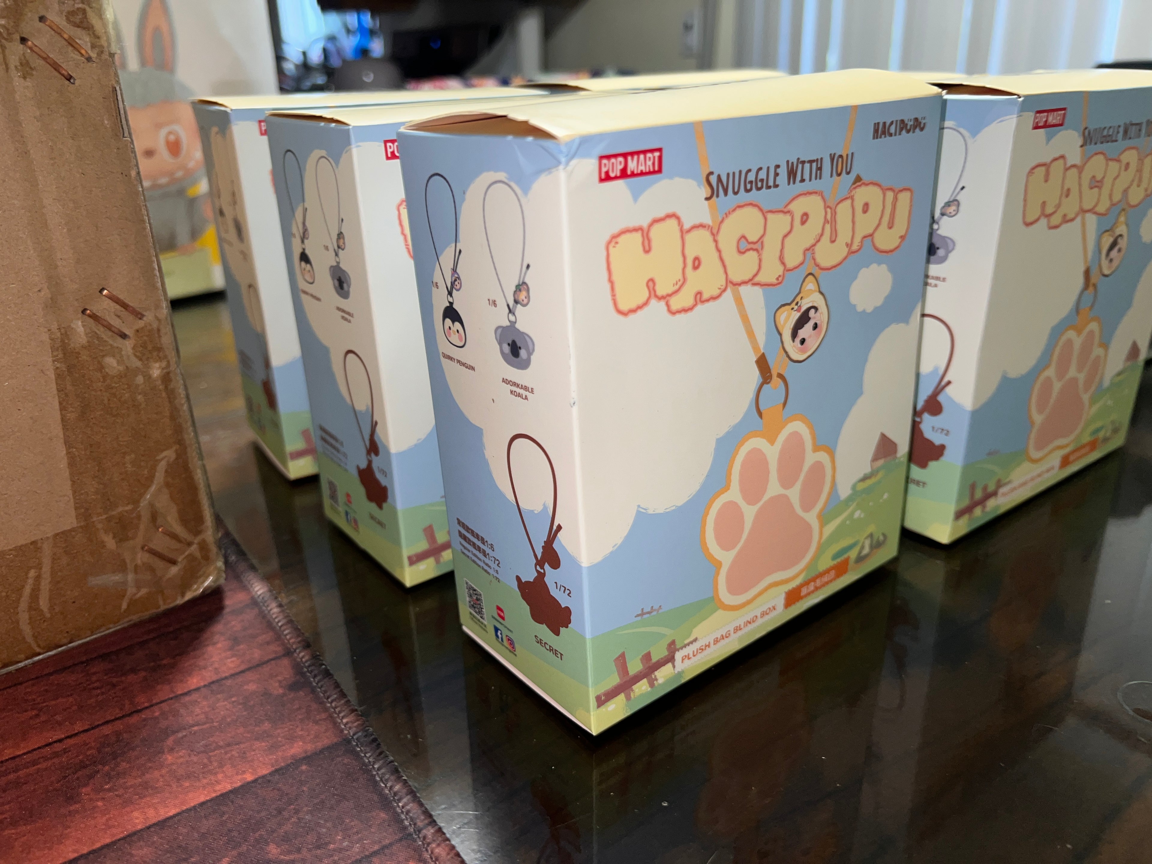 POPMART HACIPUPU Snuggle With You Set 6pcs Confirmed Plush bag Blind Box