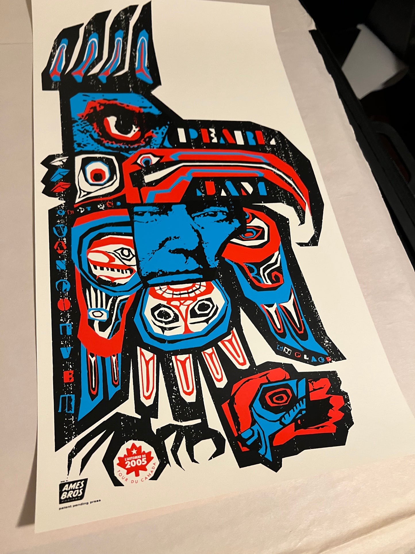 Pearl Jam 2005 Canada AMES BROS Poster 12x24!