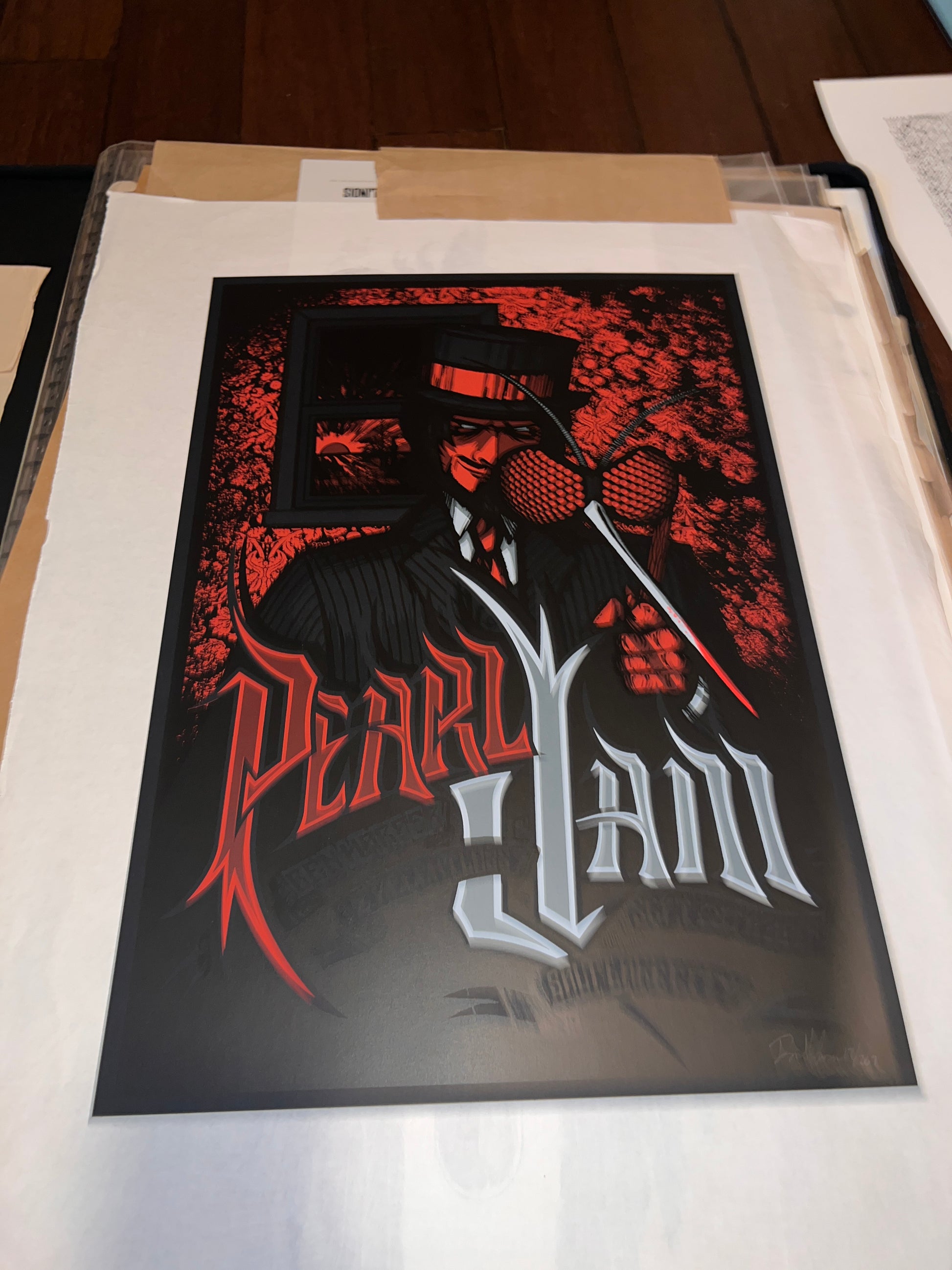 Pearl Jam September 2009 Salt Lake City Brad Klausen Poster SIGNED SN!