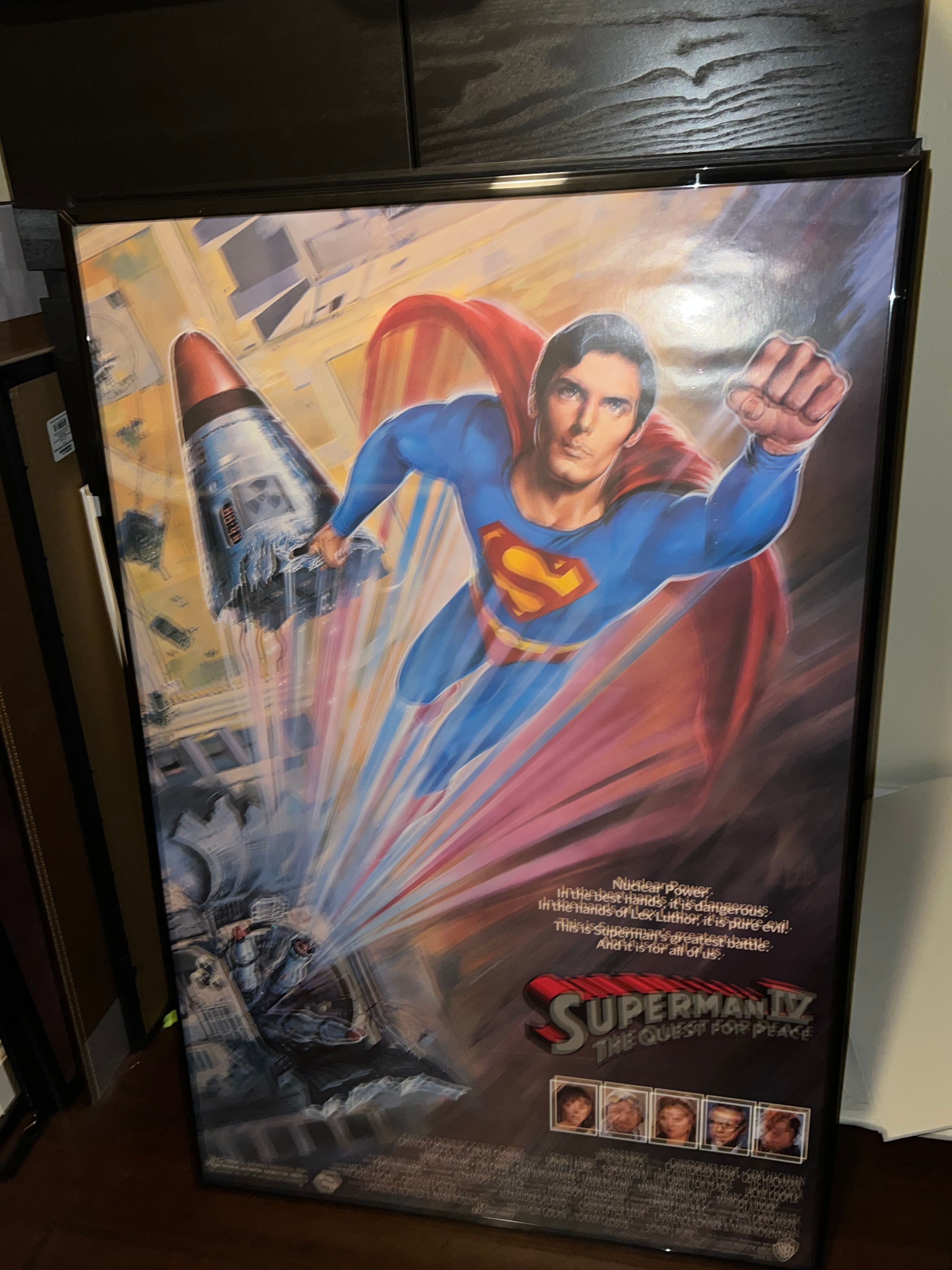 Superman IV 1987 27x40.5 Original Movie Poster!