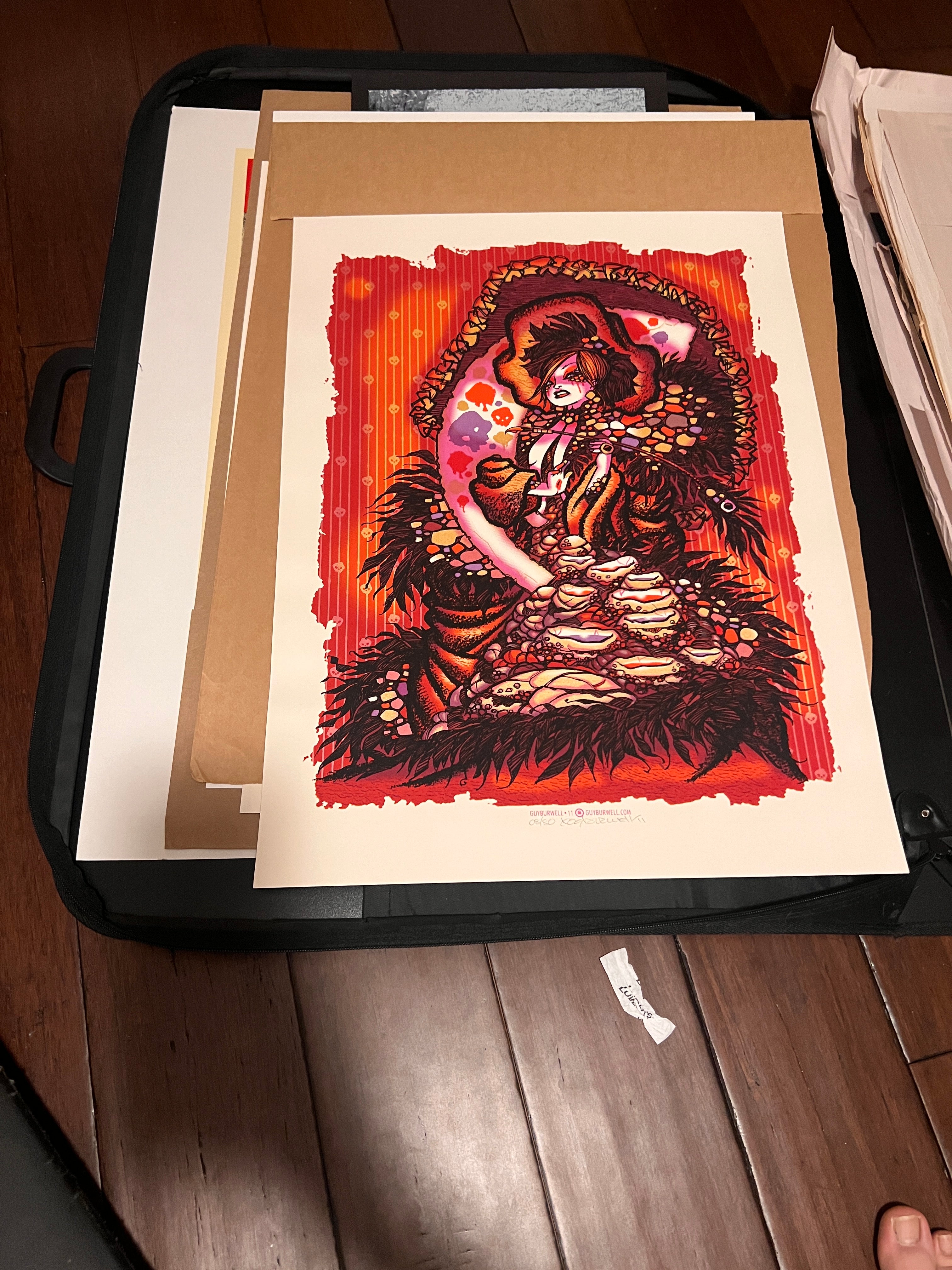 Guy Burwell Poster of Mesmerized Female Signed and numbered!