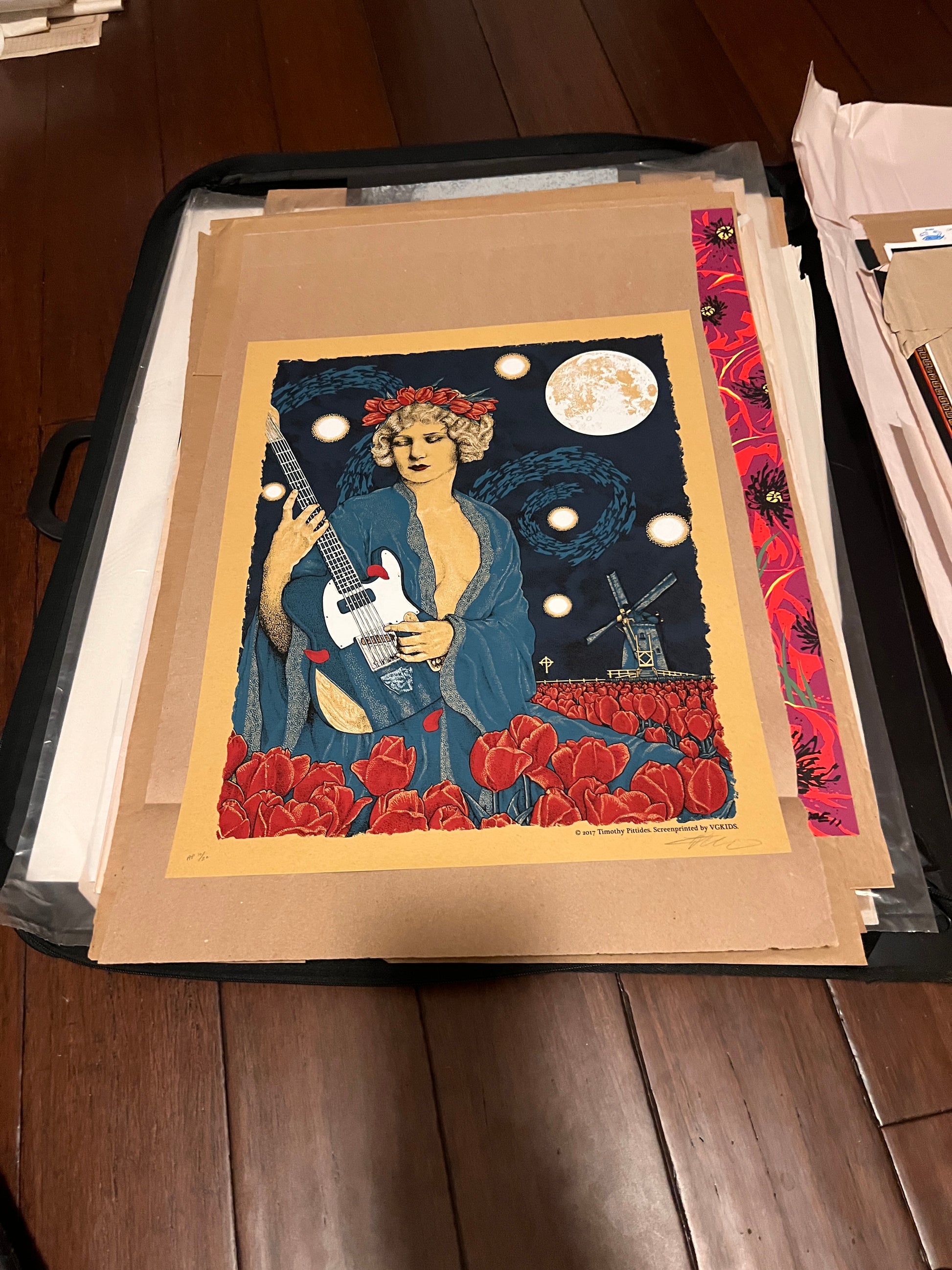 Timothy Pittides A Night In Amsterdam Print Poster Eddie Vedder SIGNED SN!