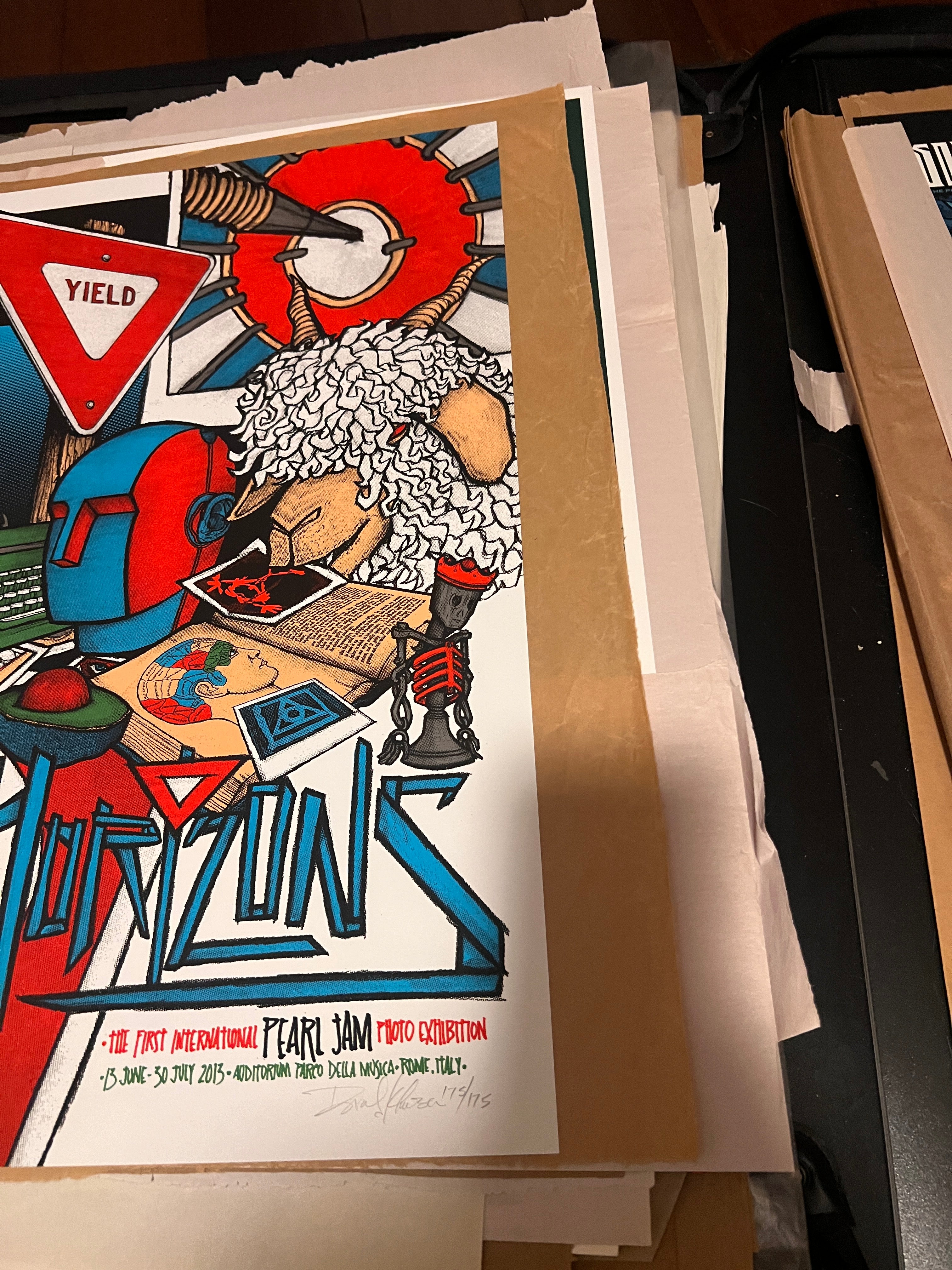 Pearl Jam 1st International Photo exhibition 2013 Klausen Poster SN PERFECT!