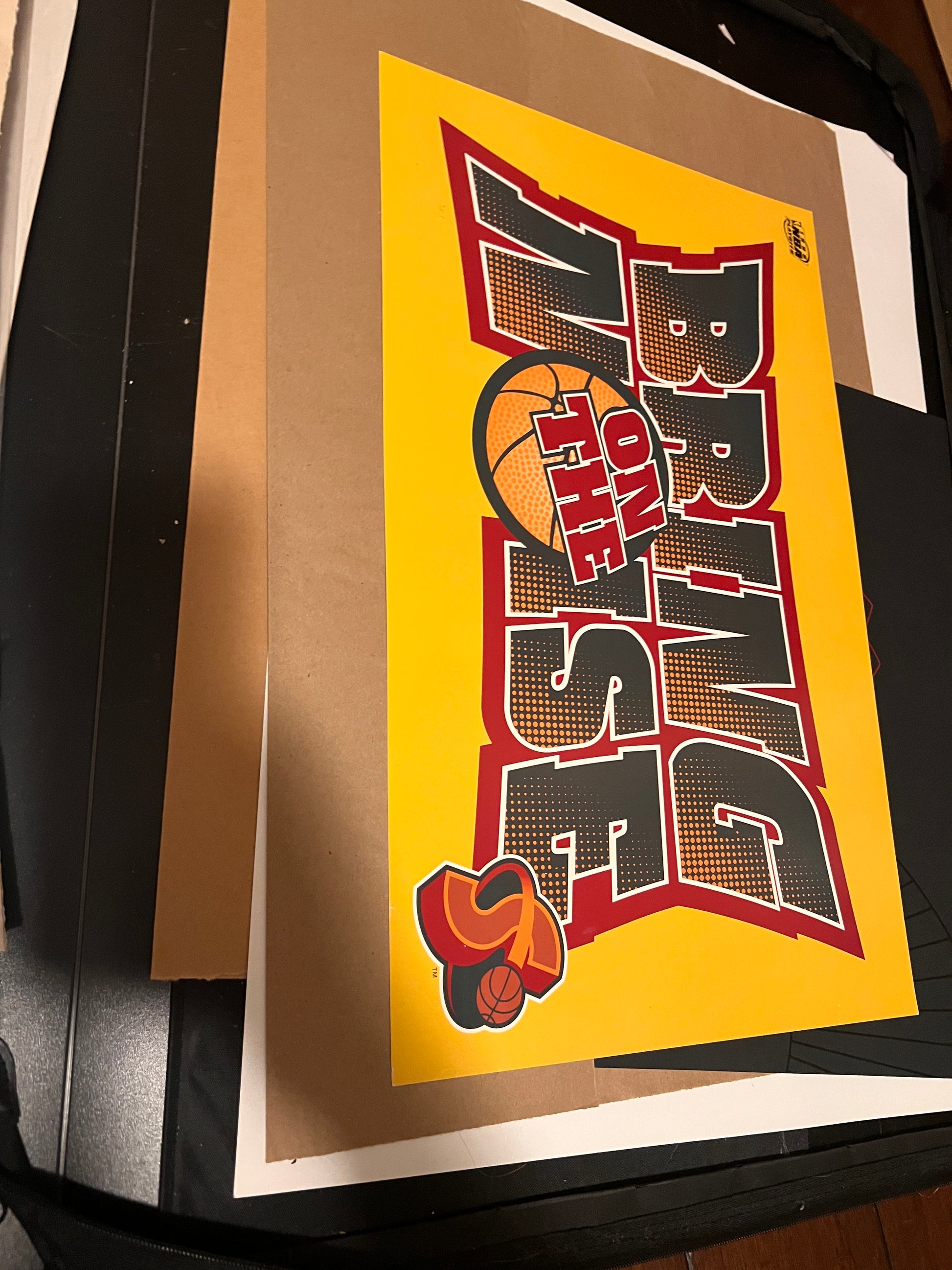 Bring on the Noise Seattle Supersonics Vintage Poster Original 21x13!