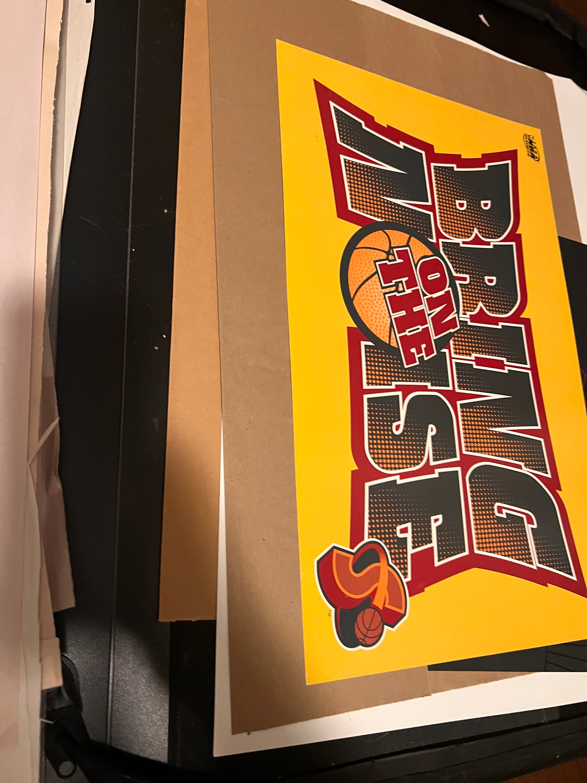 Bring on the Noise Seattle Supersonics Vintage Poster Original 21x13!