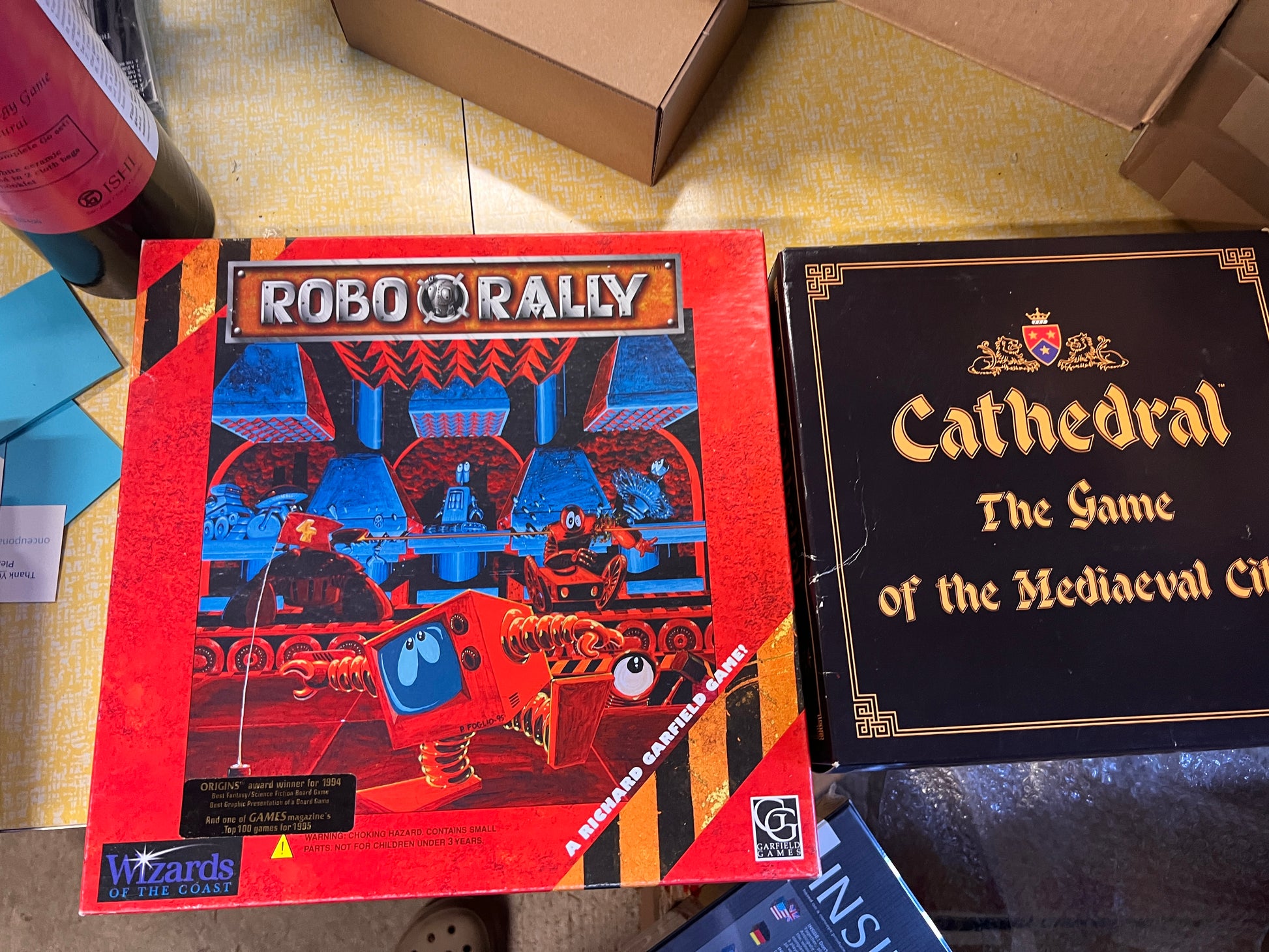 Robo Ralley and Cathedral Rare Vintage Board Games