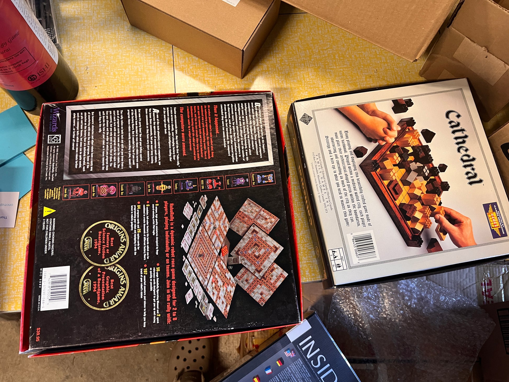 Robo Ralley and Cathedral Rare Vintage Board Games