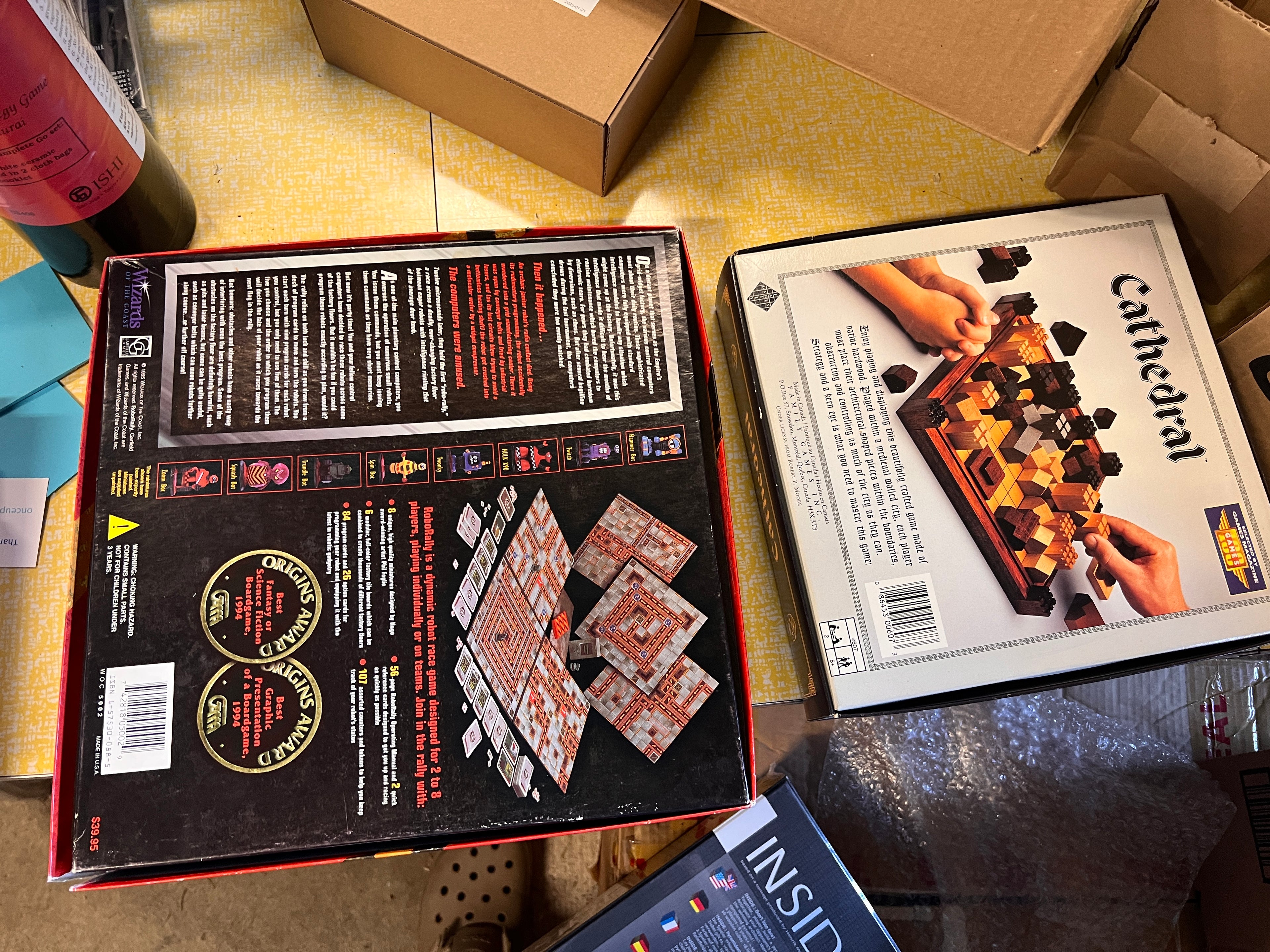 Robo Ralley and Cathedral Rare Vintage Board Games