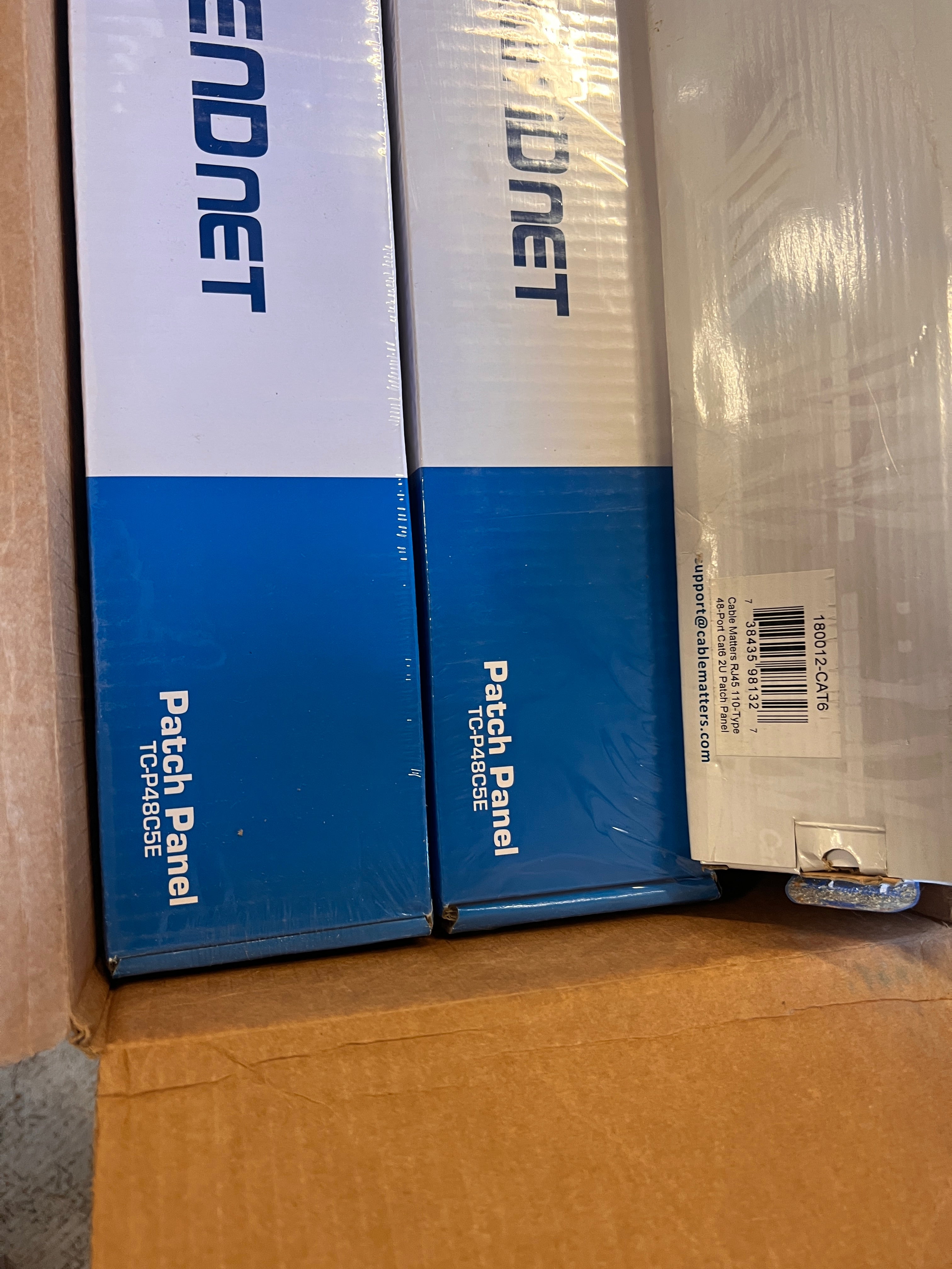 Patch Panel 48 Port Cat 5 Cat 6 Bundle of Three