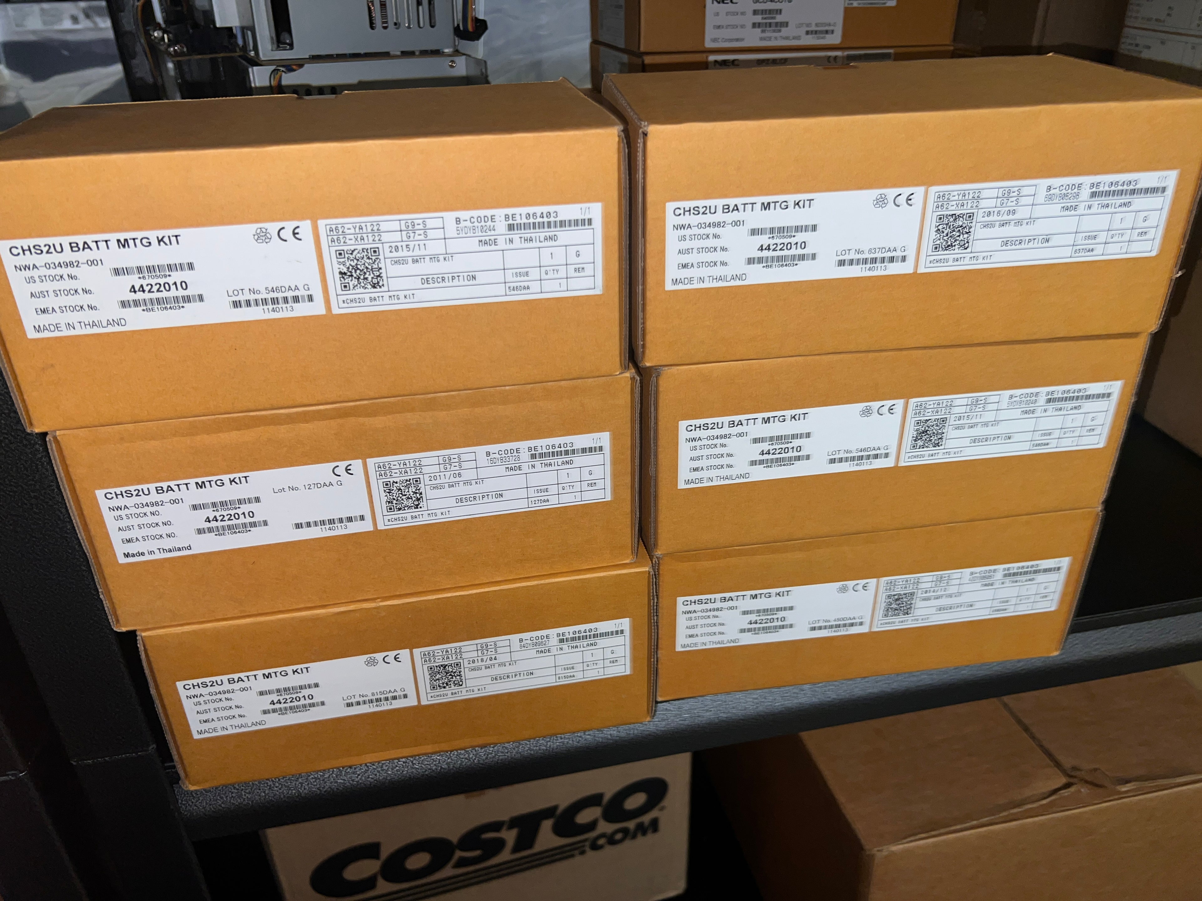 NEC CHS2U BAT MTG KIT Lot x6