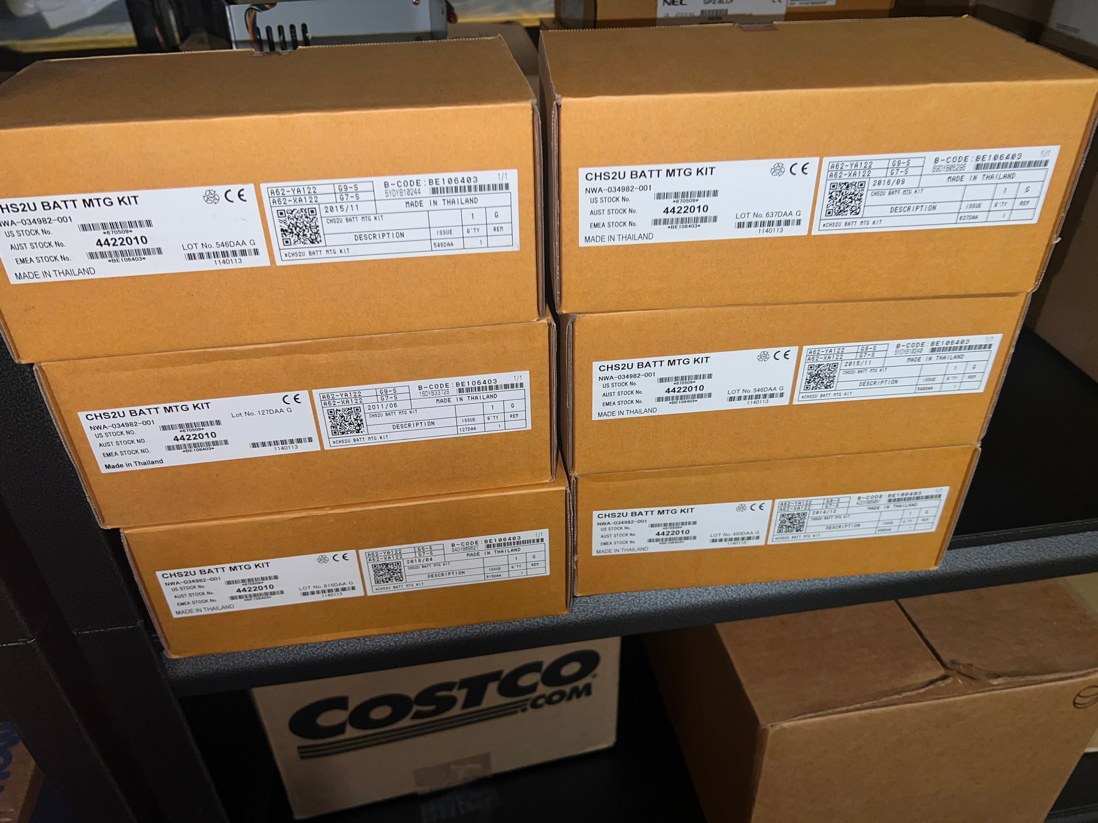 NEC CHS2U BAT MTG KIT Lot x6