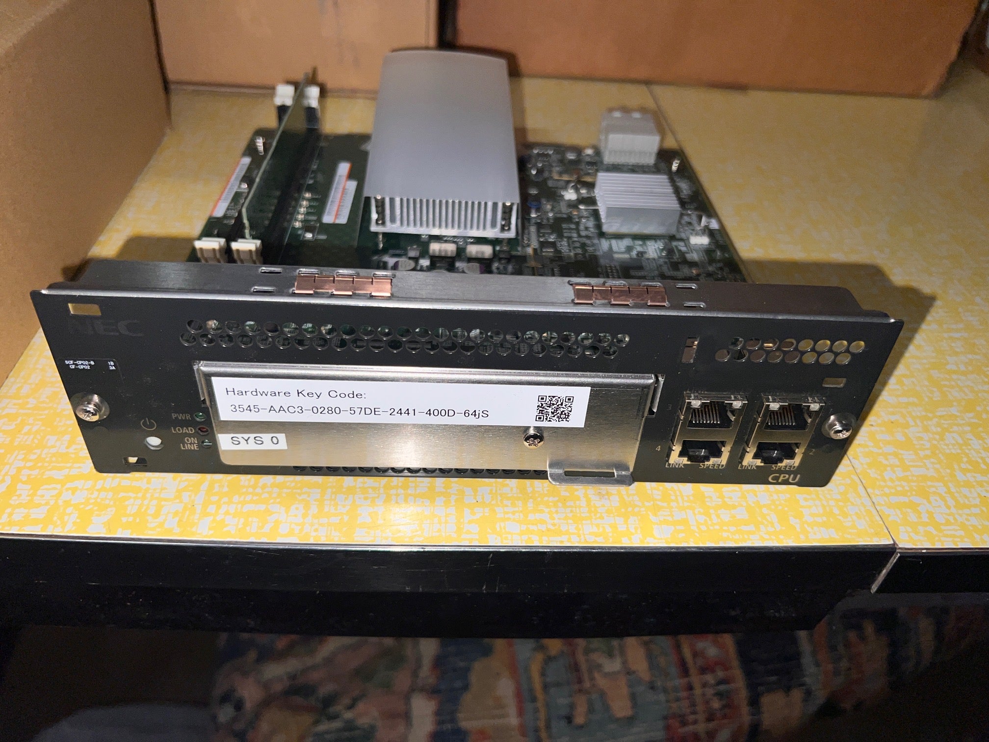 NEC SV8500 CPU SCF-CP02-B CF-CP02 CPU Card