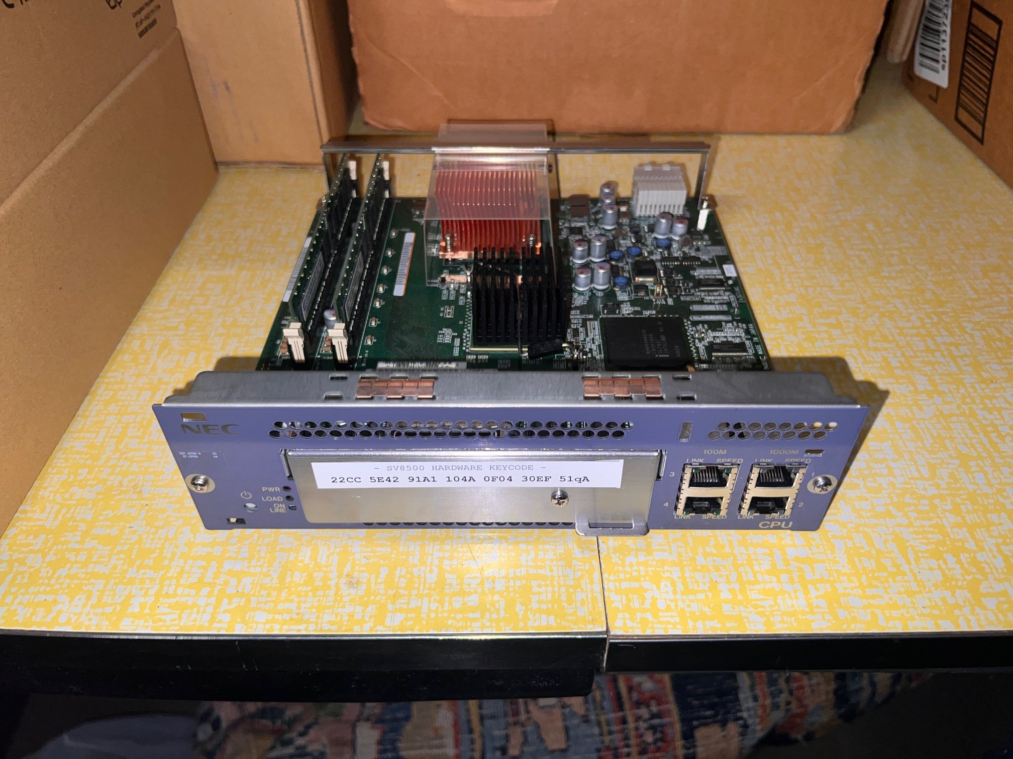 NEC SV8500 CPU SCF-CP00-A CF-CP00 CPU Card