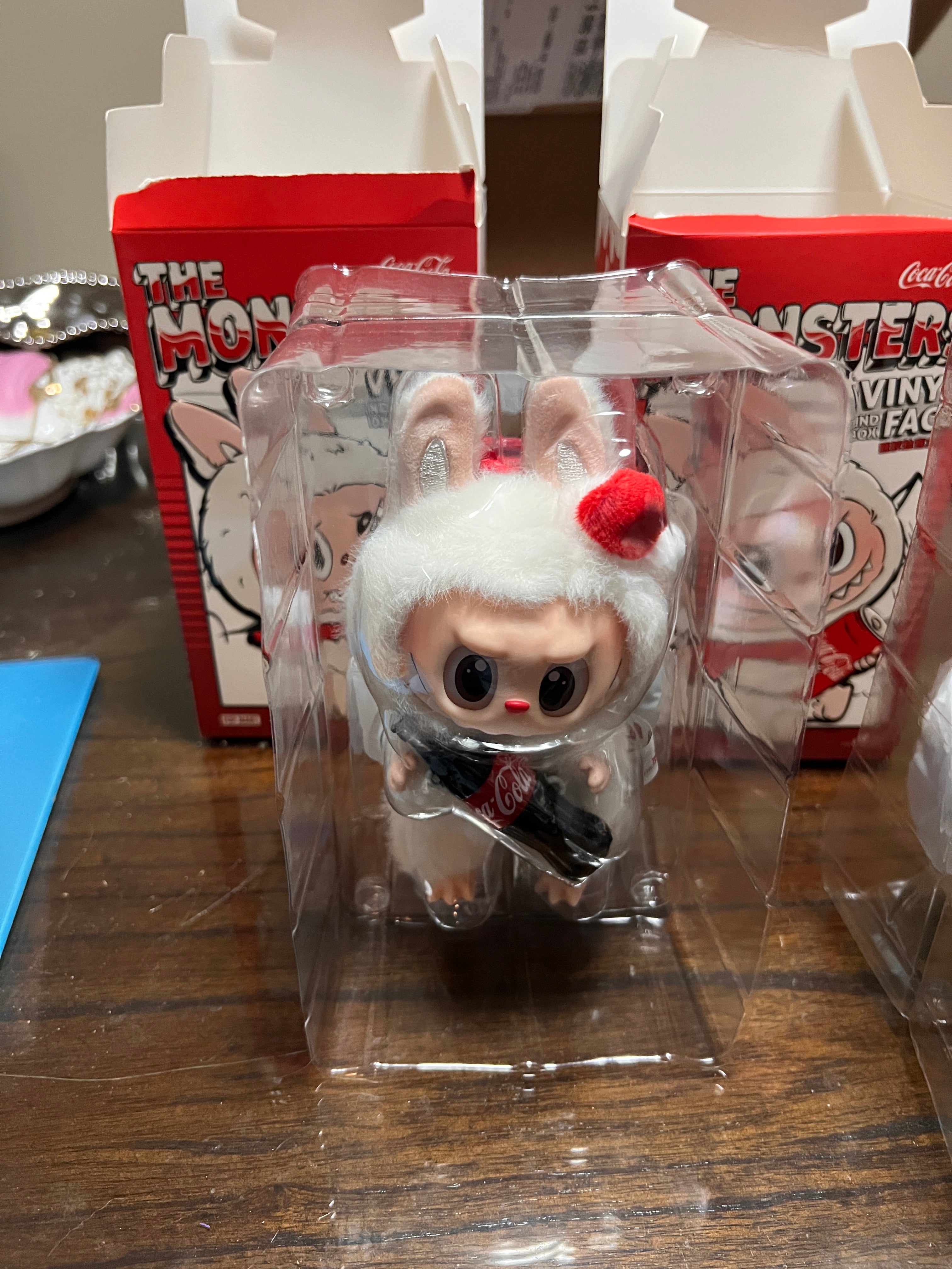 PopMart Labubu Pendant The Monsters Coca-Cola Series Vinyl Face Plush x2