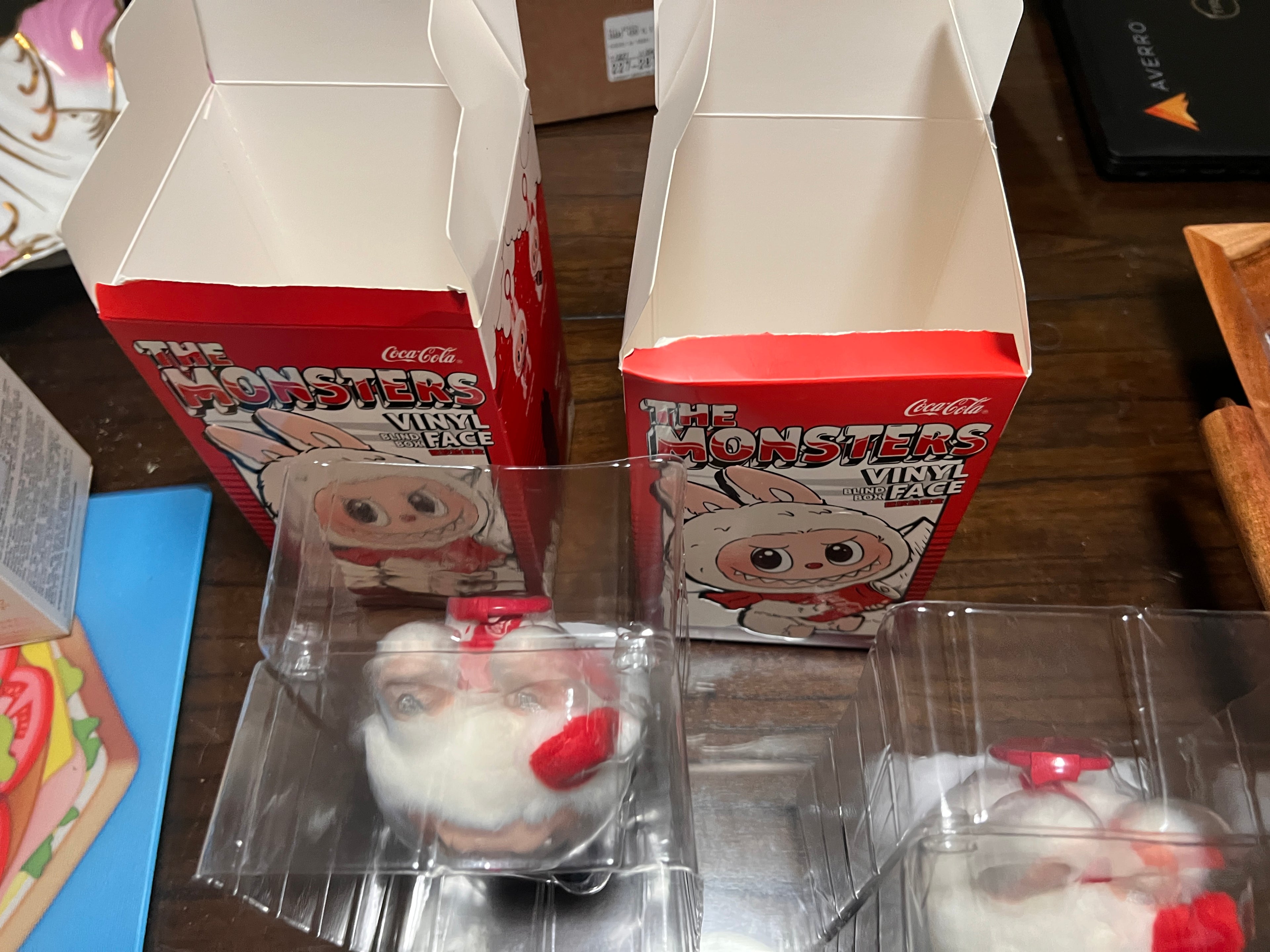 PopMart Labubu Pendant The Monsters Coca-Cola Series Vinyl Face Plush x2