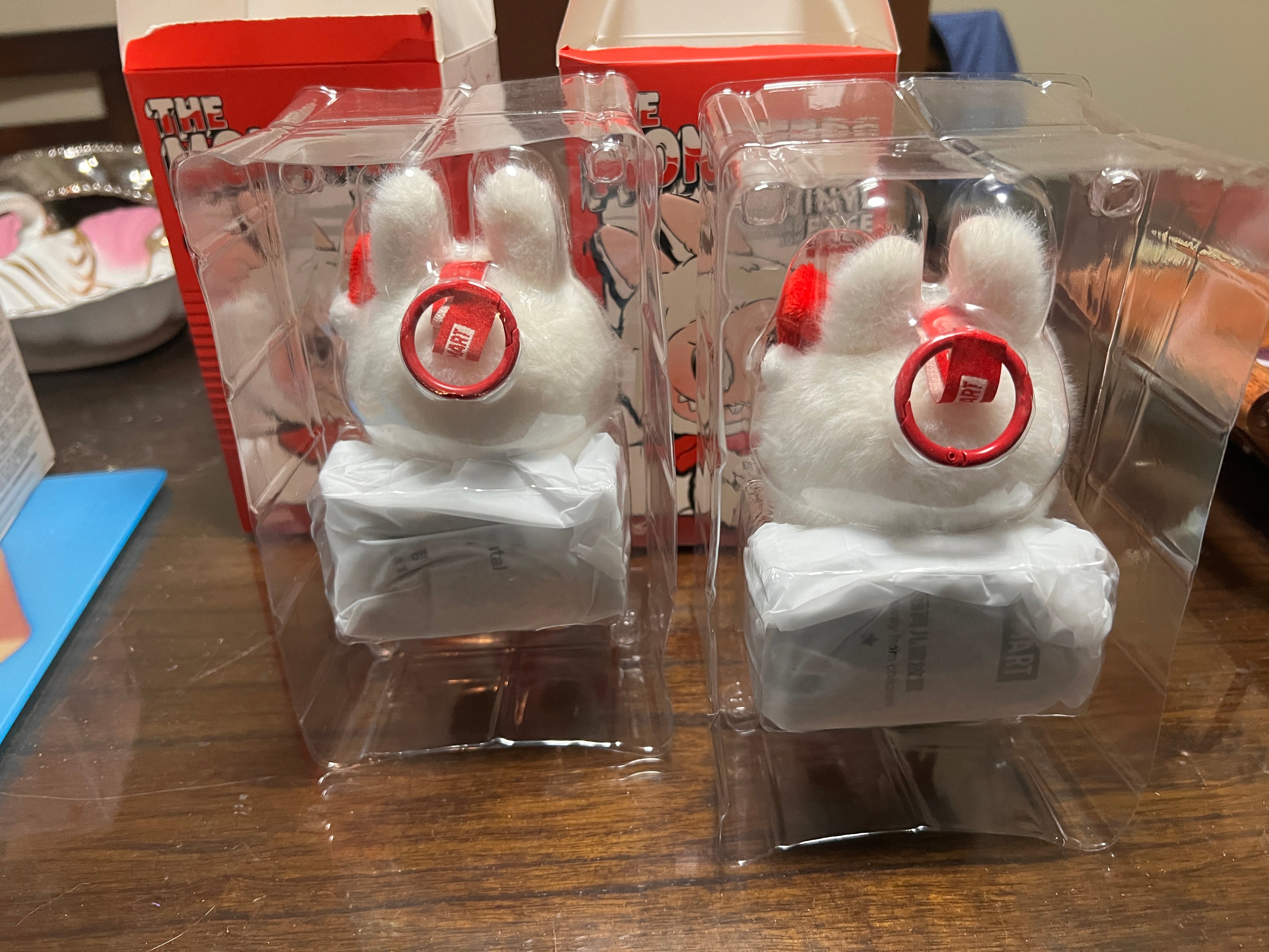 PopMart Labubu Pendant The Monsters Coca-Cola Series Vinyl Face Plush x2