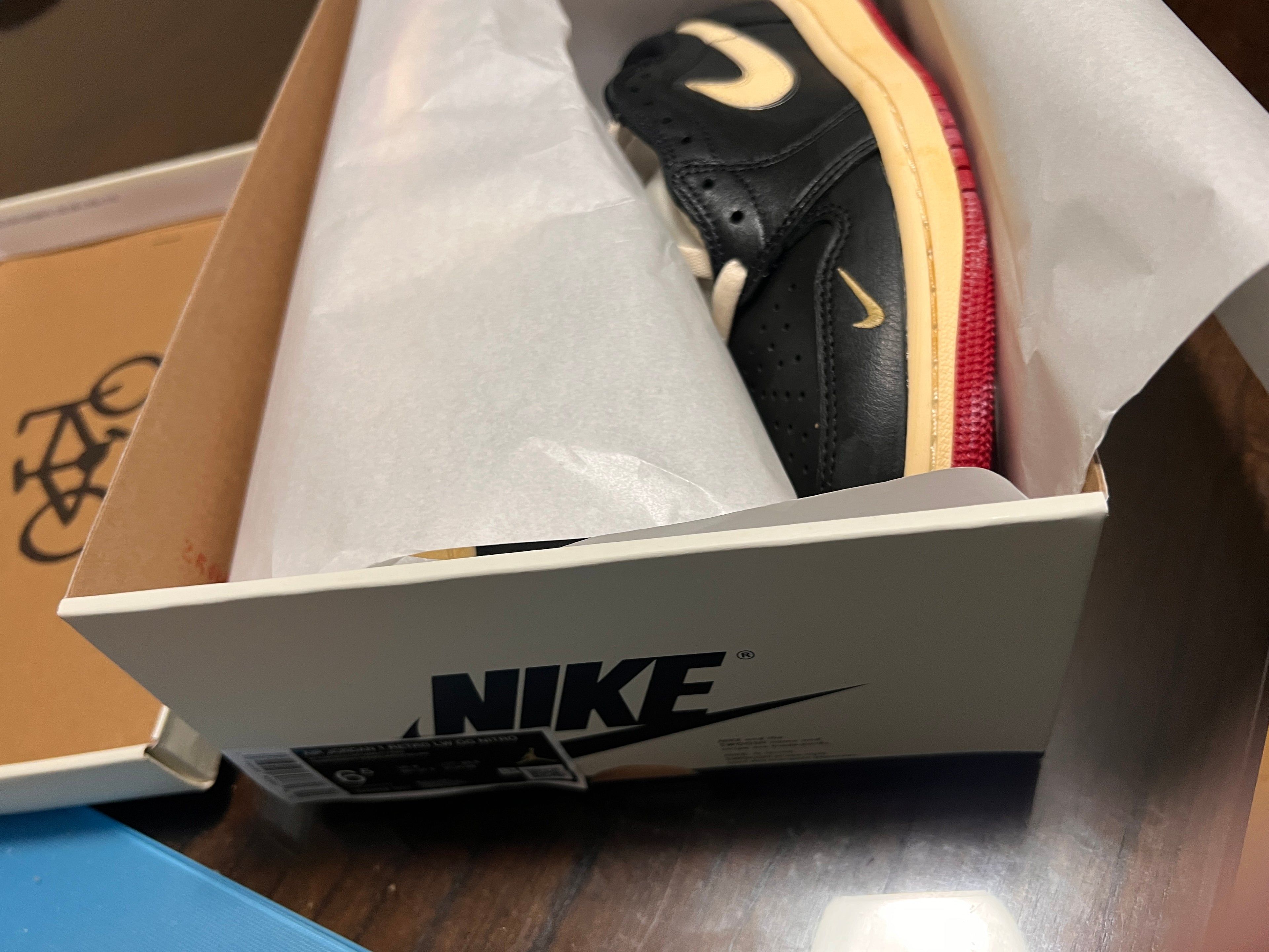Size 6.5 M BIKE Nike Nigel Sylvester x Air Jordan 1 OG Low Better With Time In Hand