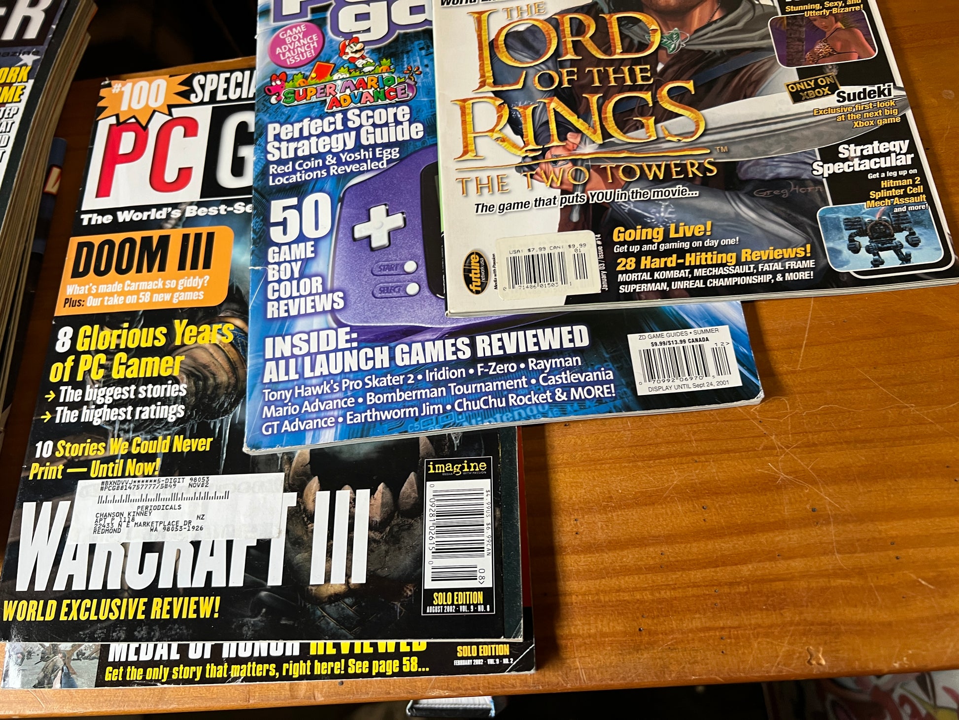 PC Gamer magazines and X-Files classic Mags!
