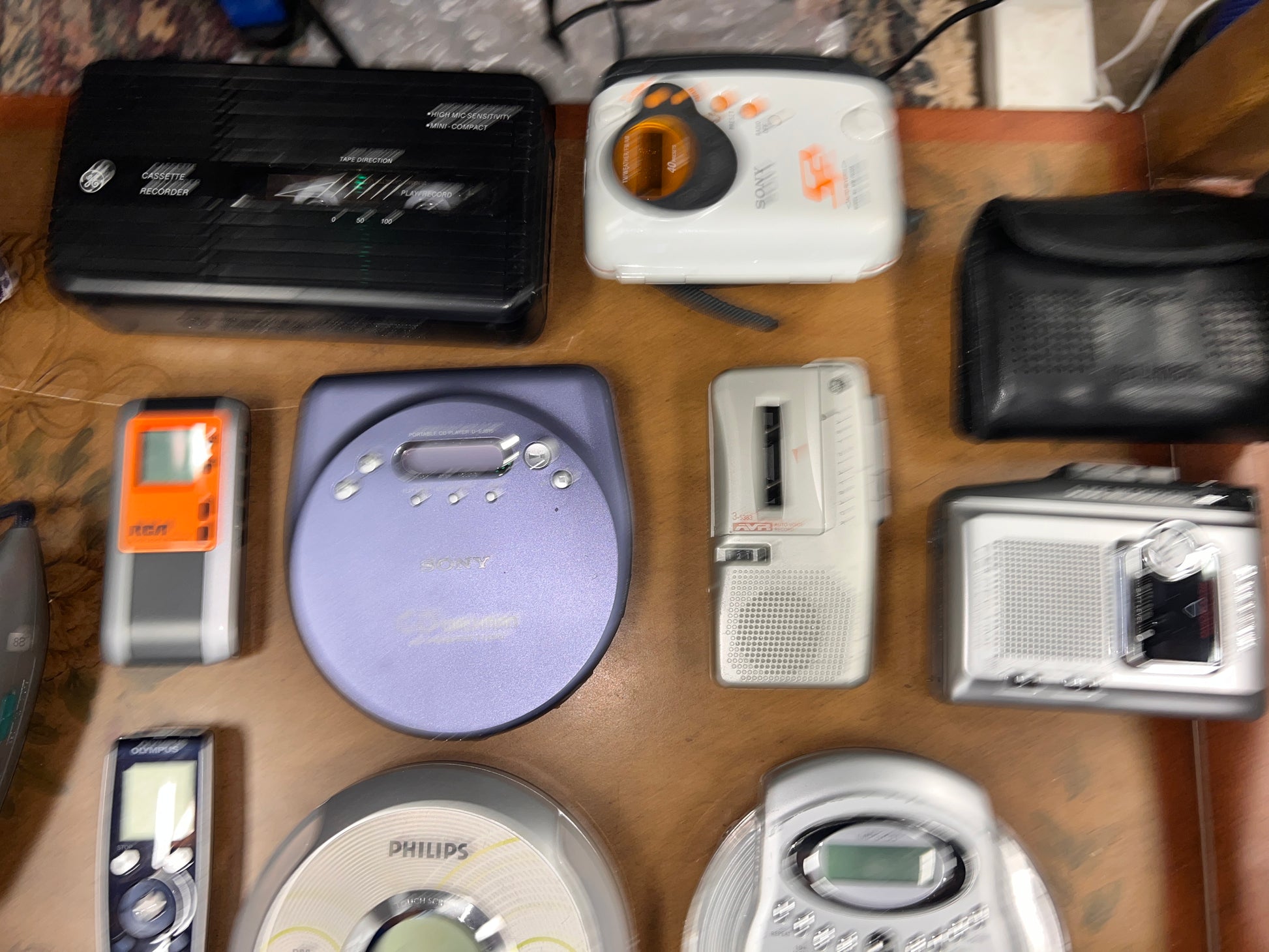 Bundle of Vintage Cassette Recorders CD Players and Electronics