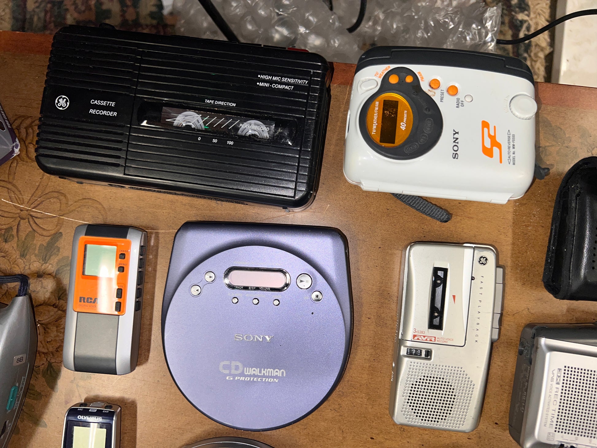 Bundle of Vintage Cassette Recorders CD Players and Electronics