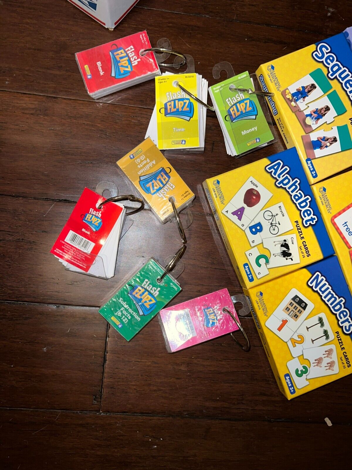 Learning Resources Puzzle Cards Photo cards and Flash Flipz Huge Bundle