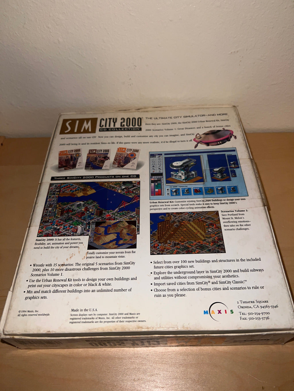 SimCity 2000: CD Collection, 1994, Big Box, New & Sealed