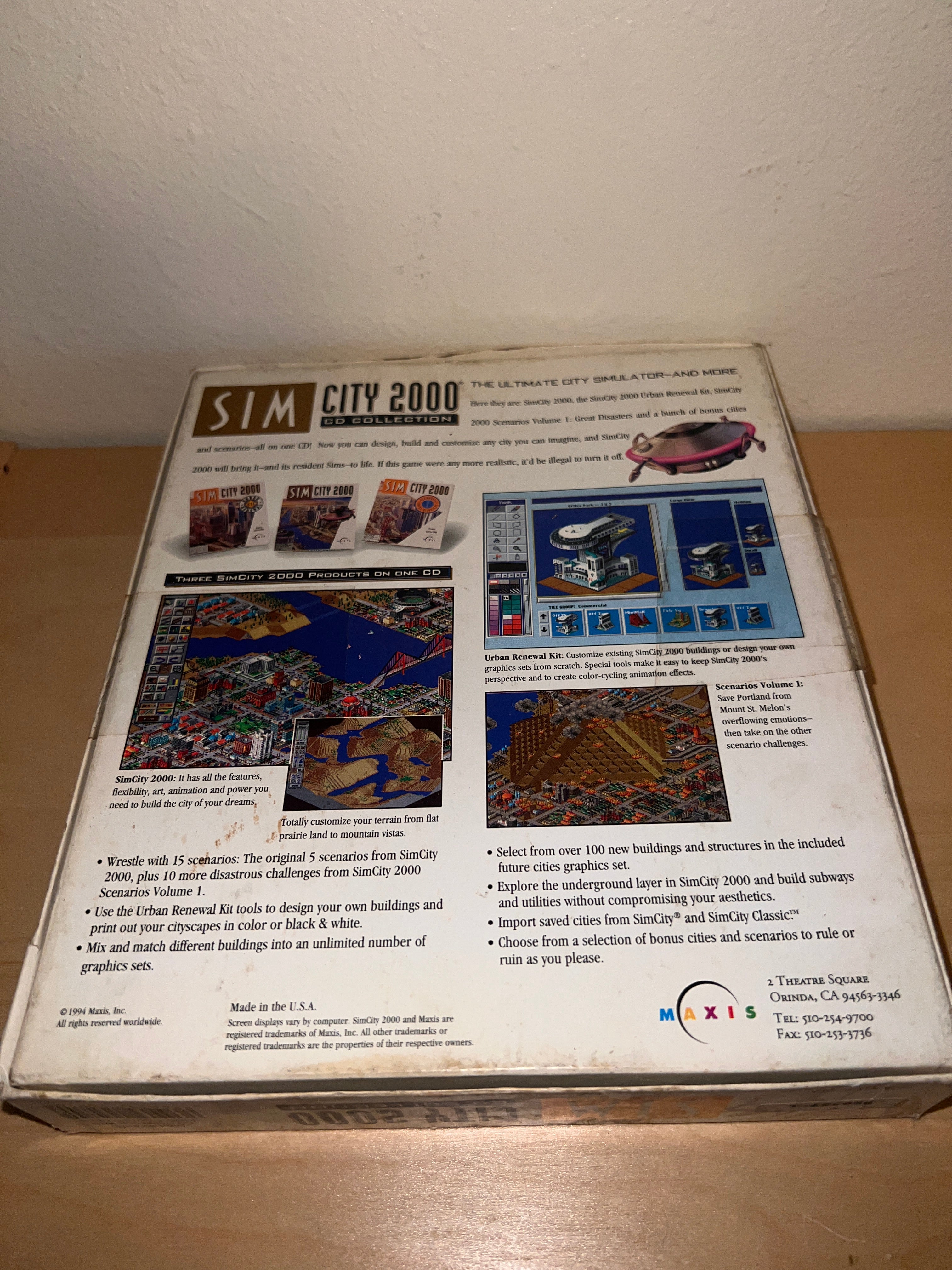 SimCity 2000: CD Collection, 1994, Big Box, New & Sealed