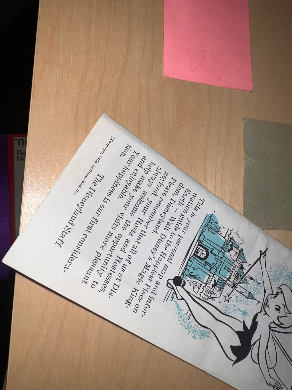 Disneyland 1950s Ticket and Brochure Bundle