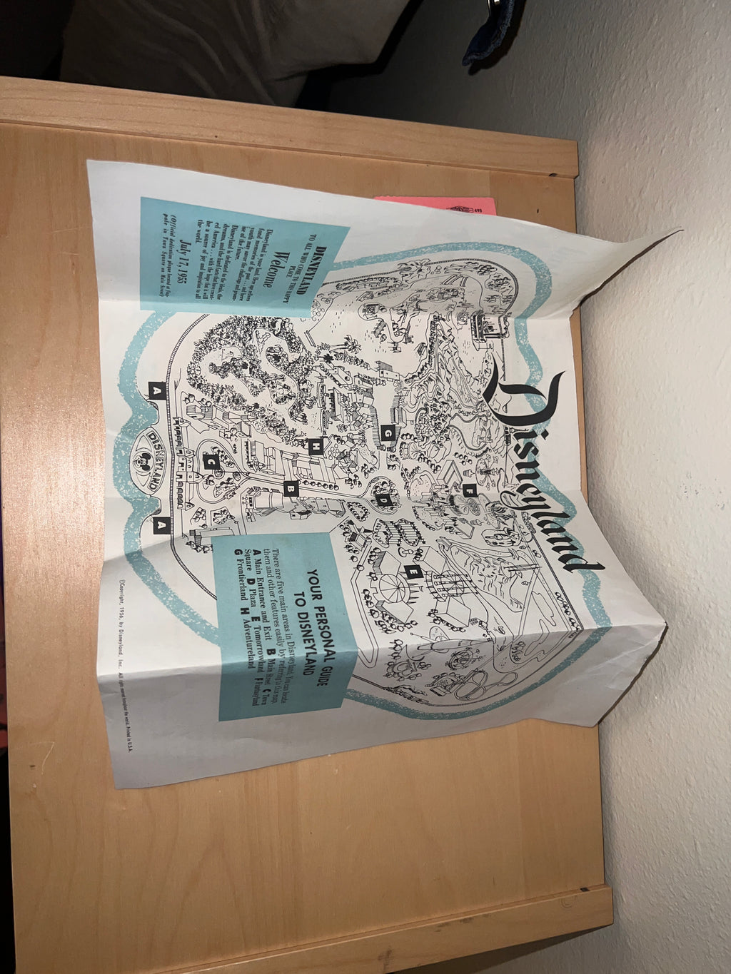Disneyland 1950s Ticket and Brochure Bundle