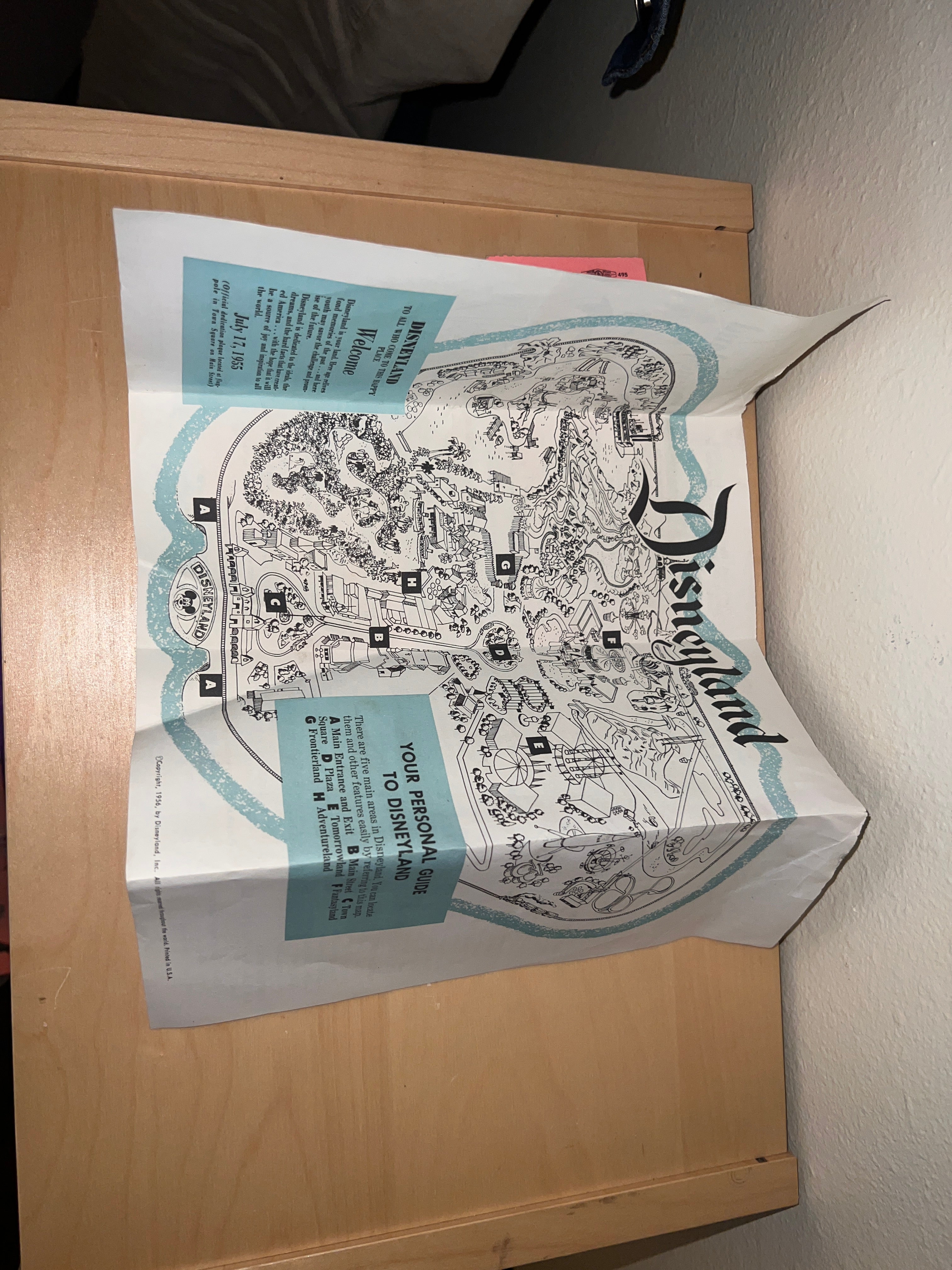 Disneyland 1950s Ticket and Brochure Bundle
