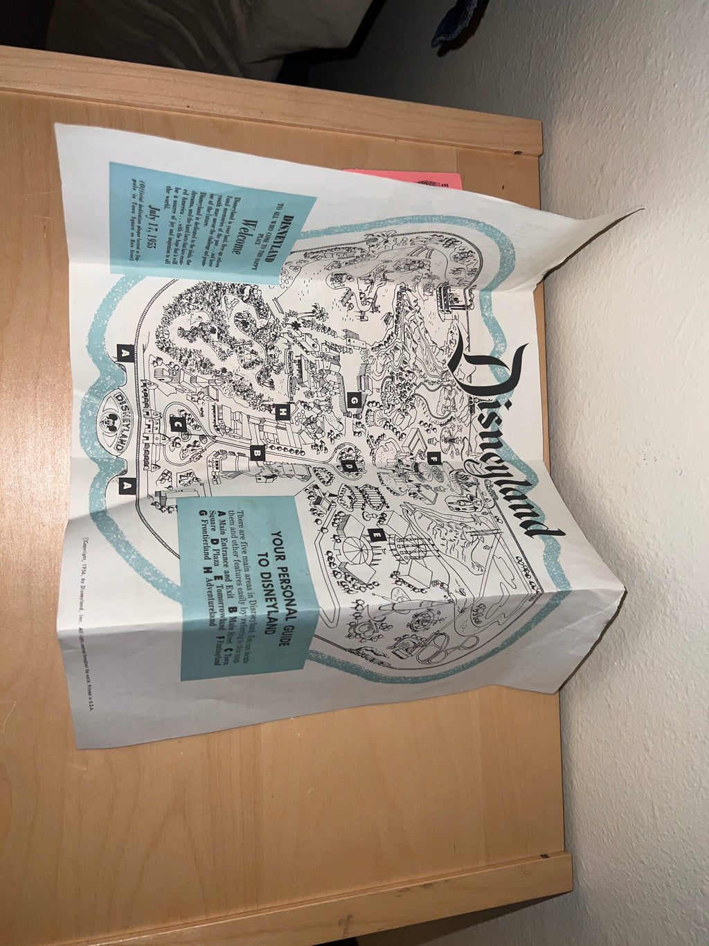 Disneyland 1950s Ticket and Brochure Bundle