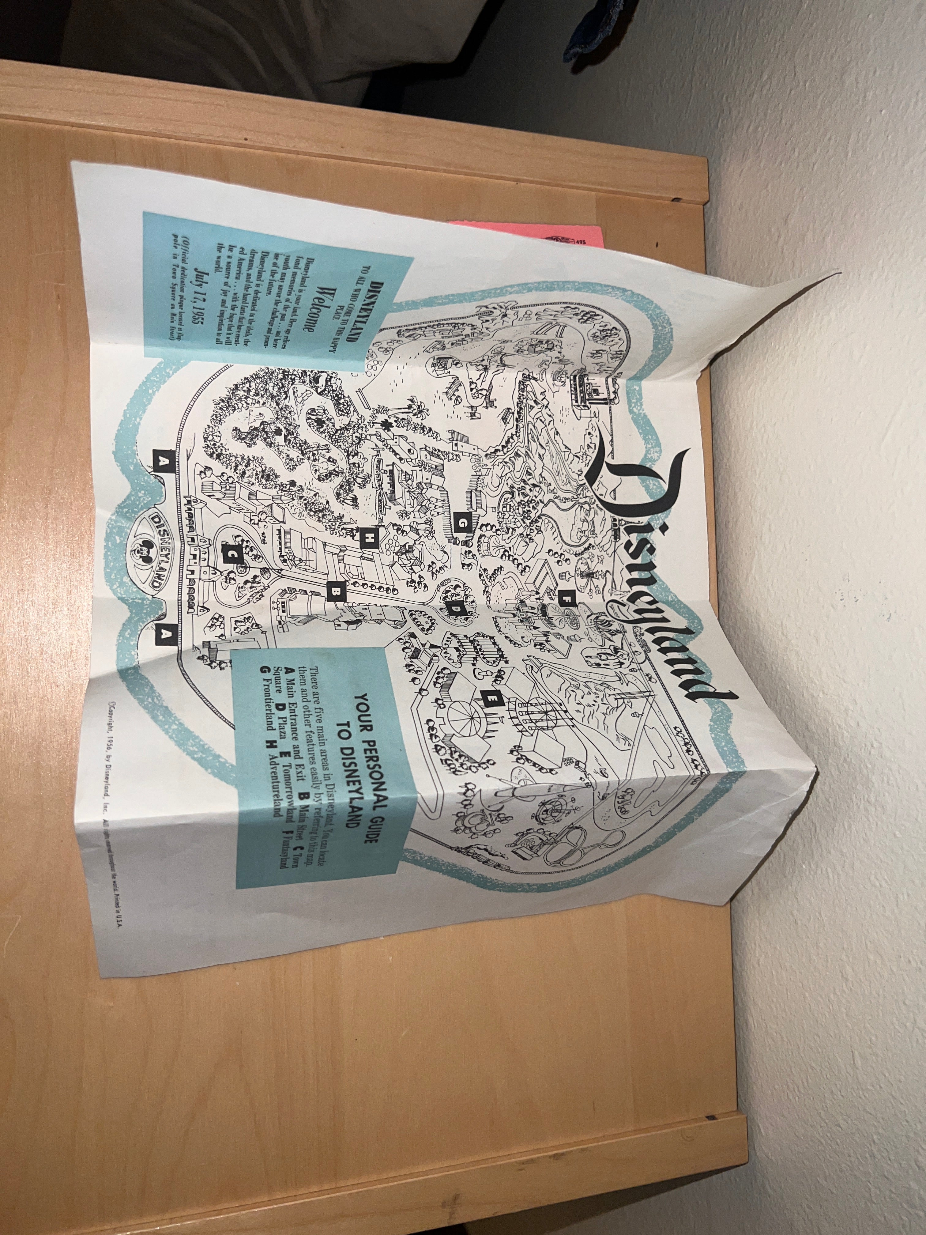 Disneyland 1950s Ticket and Brochure Bundle