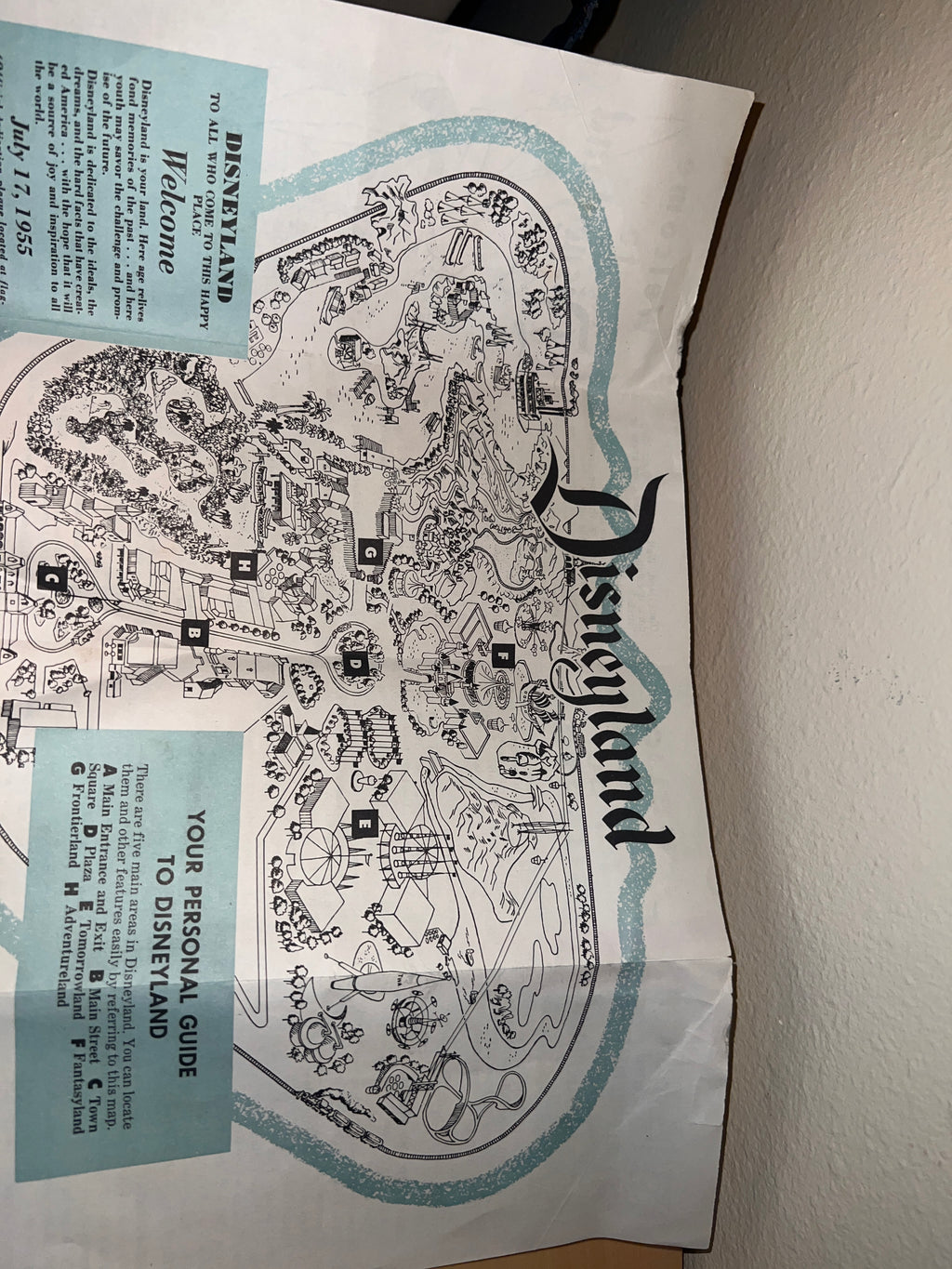 Disneyland 1950s Ticket and Brochure Bundle