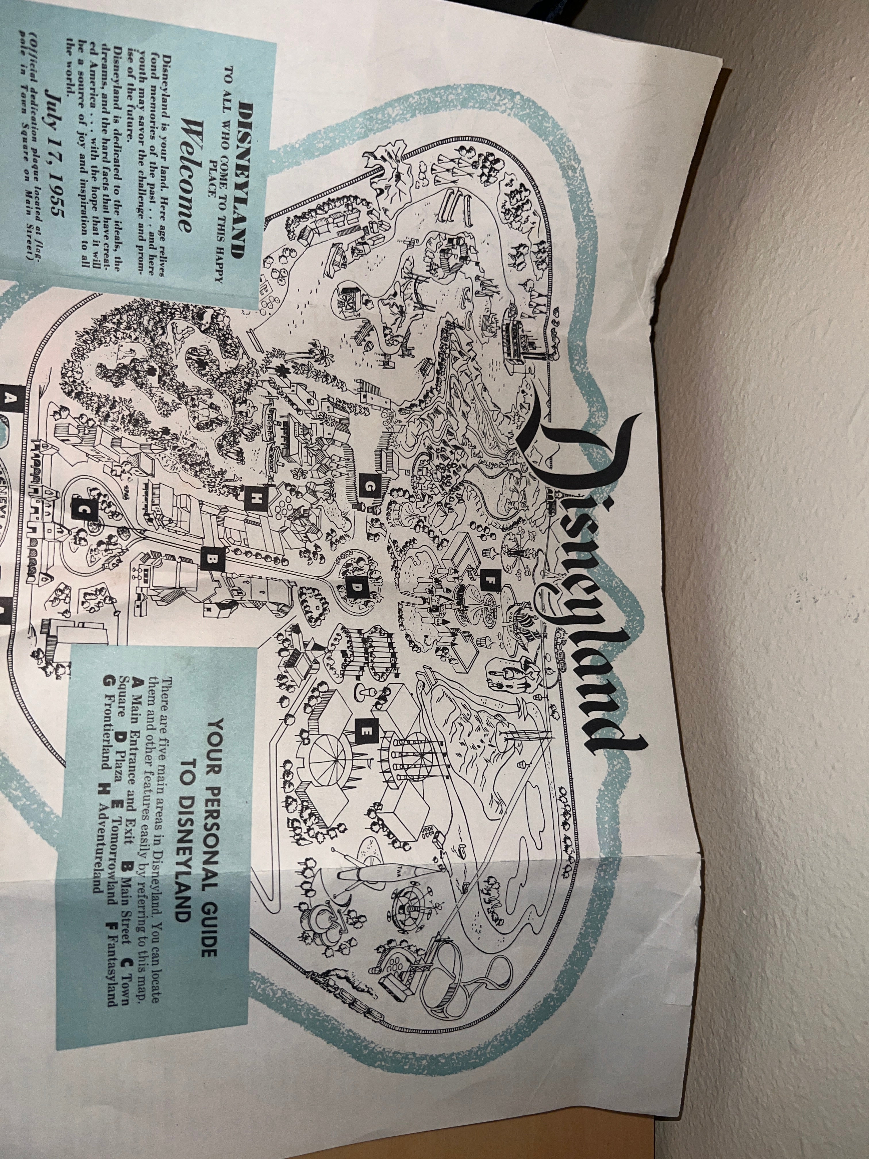Disneyland 1950s Ticket and Brochure Bundle