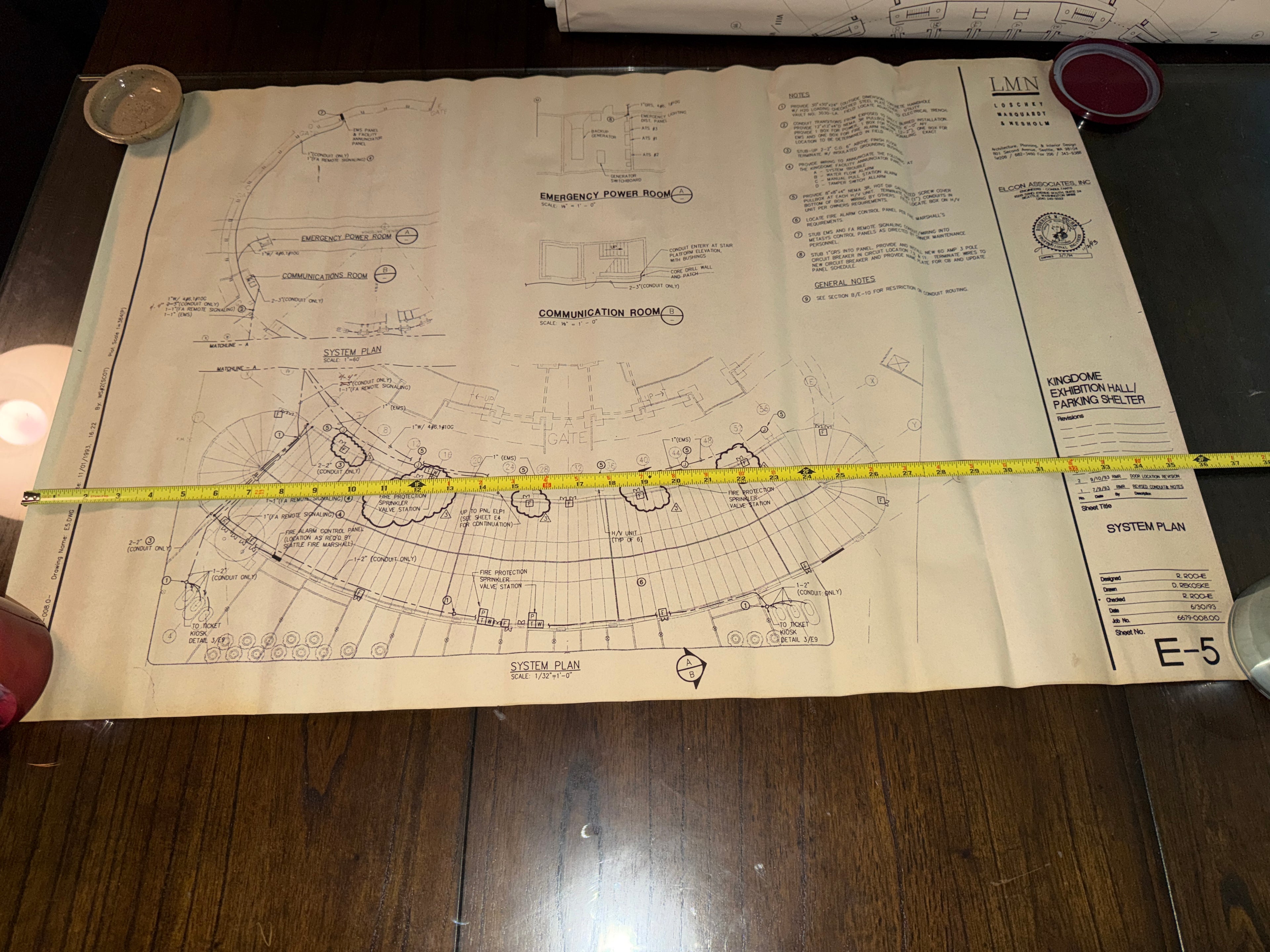 Original Kingdome Blueprint Set (1977–1993) Seattle Stadium Architectural Plans NBBJ LMN