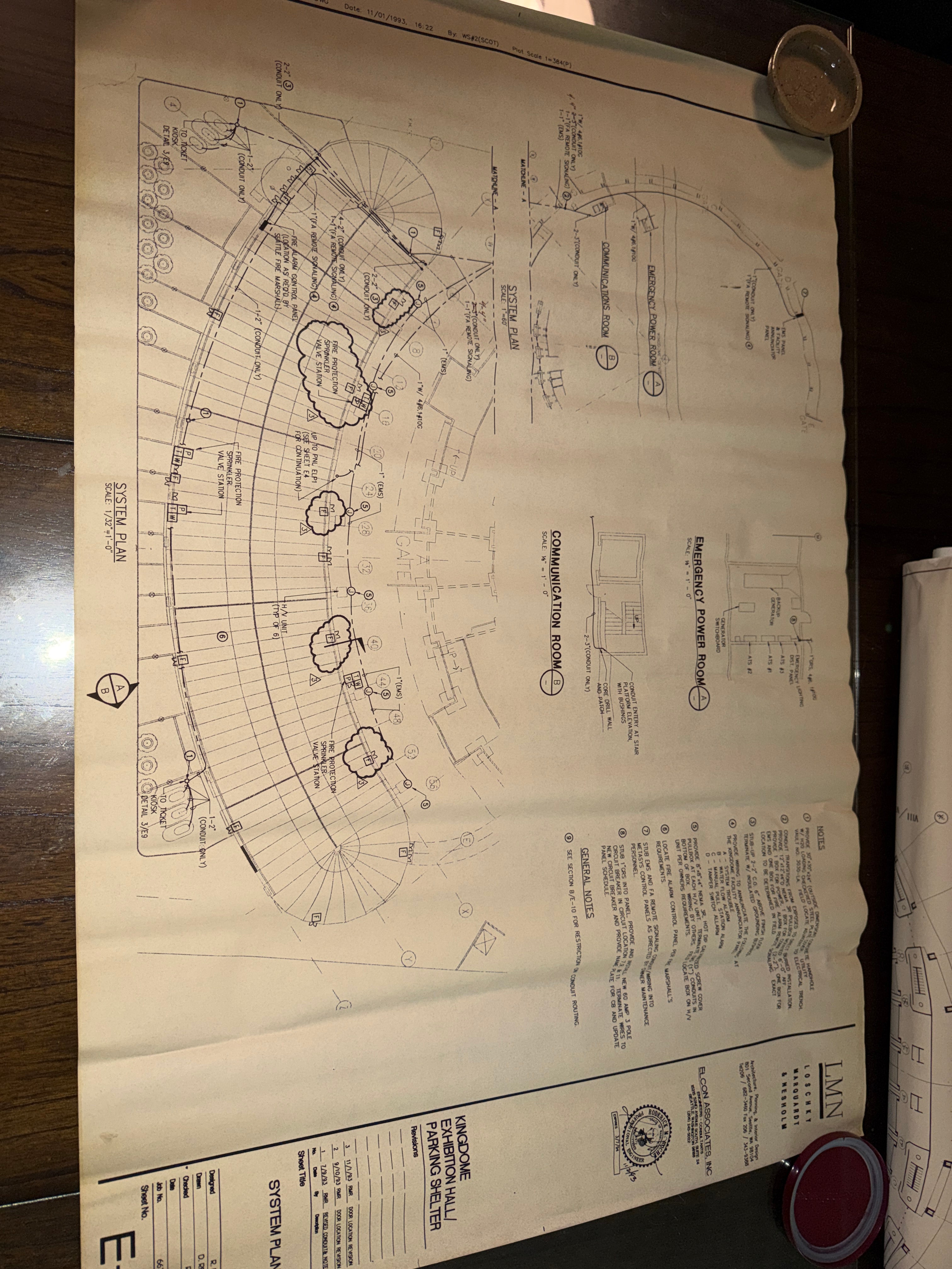 Original Kingdome Blueprint Set (1977–1993) Seattle Stadium Architectural Plans NBBJ LMN