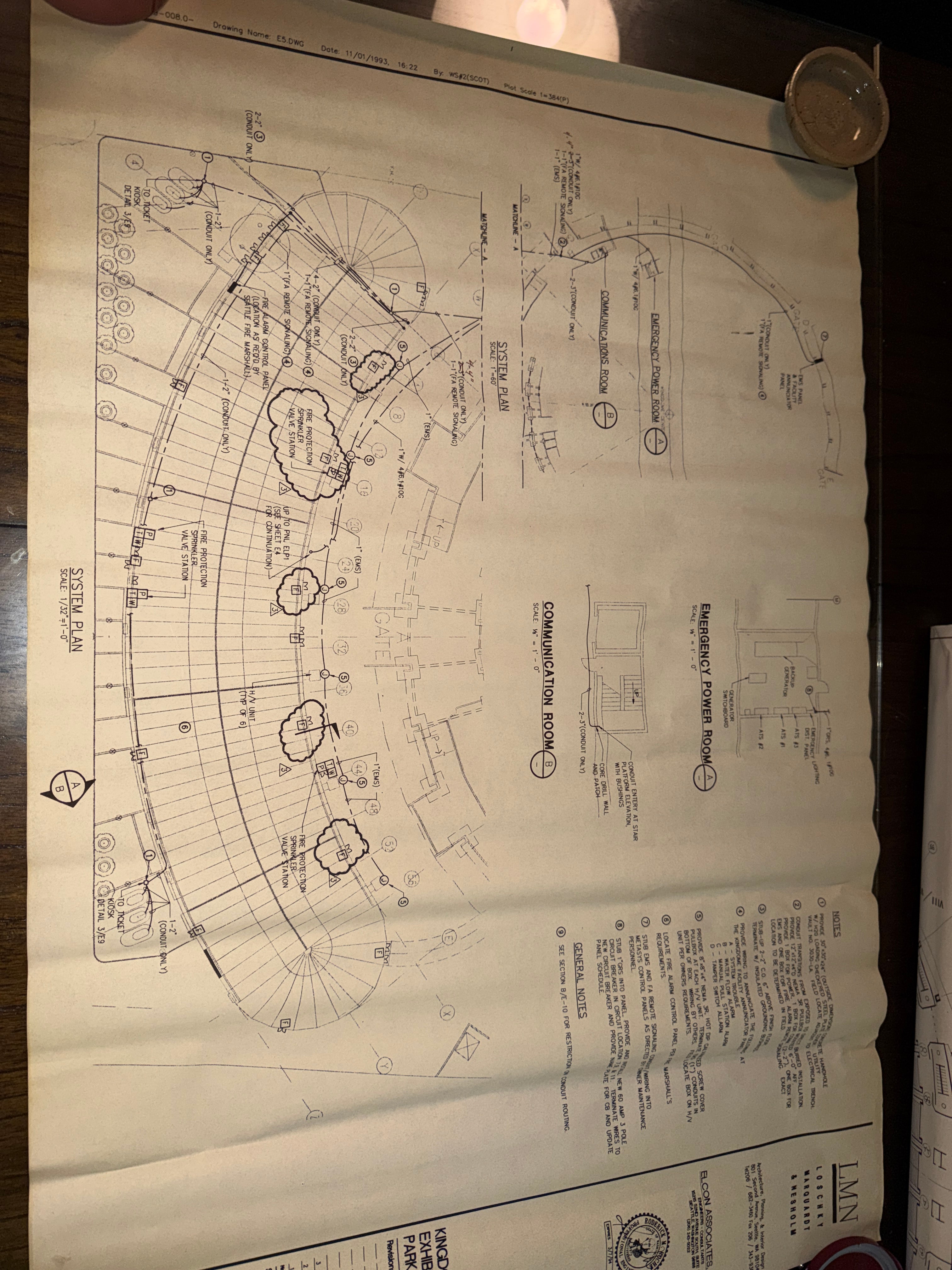 Original Kingdome Blueprint Set (1977–1993) Seattle Stadium Architectural Plans NBBJ LMN